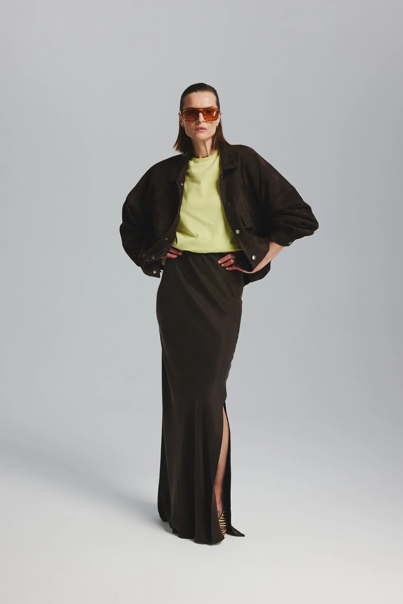 Spódnica Stefa Czekoladowy