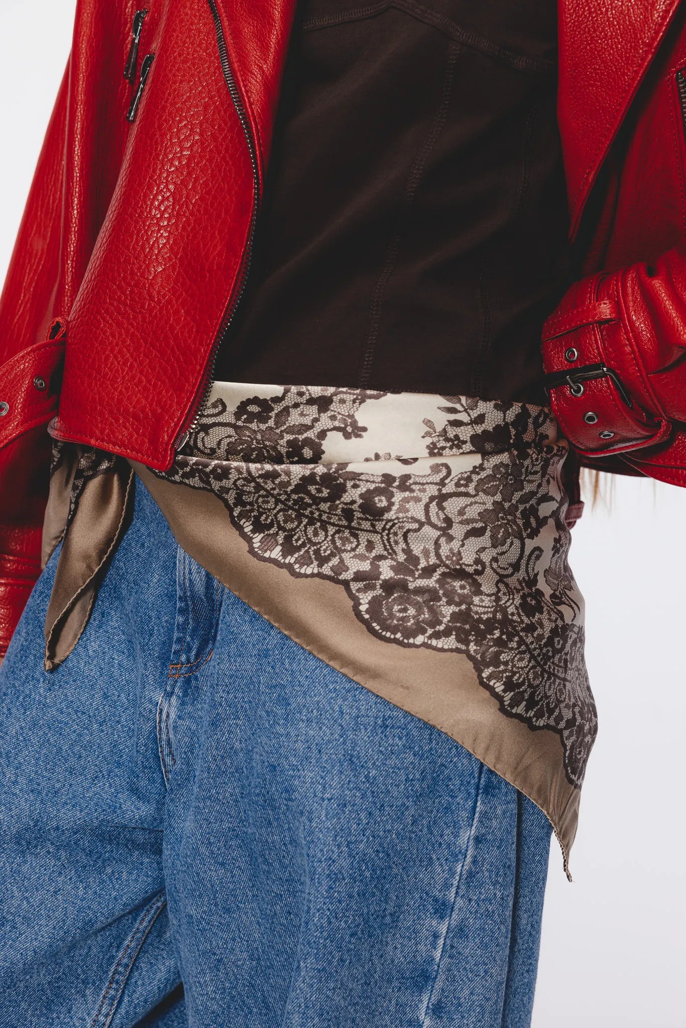 Apaszka Olinka Beżowy