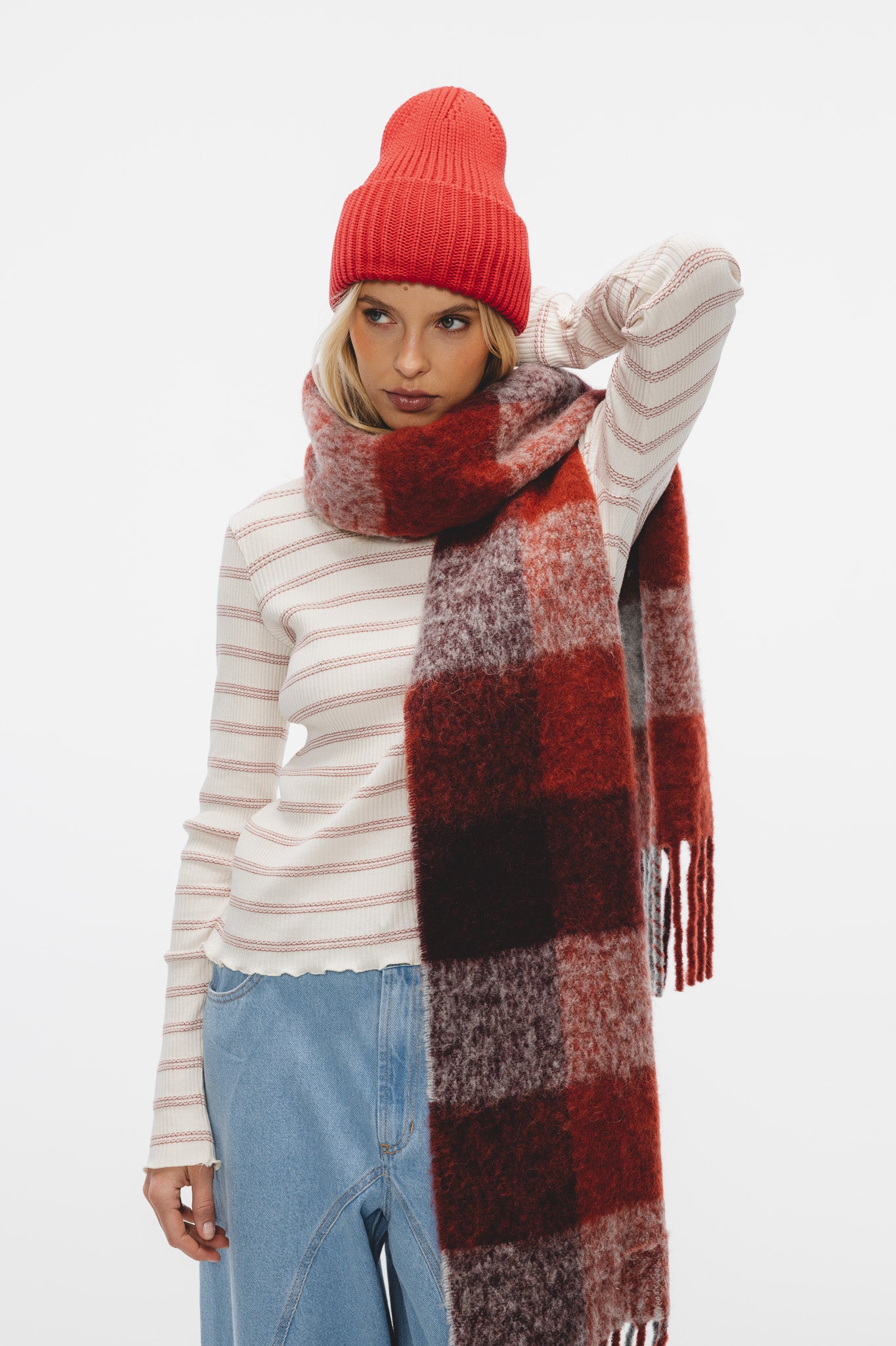 Szalik Florencja Czerwony