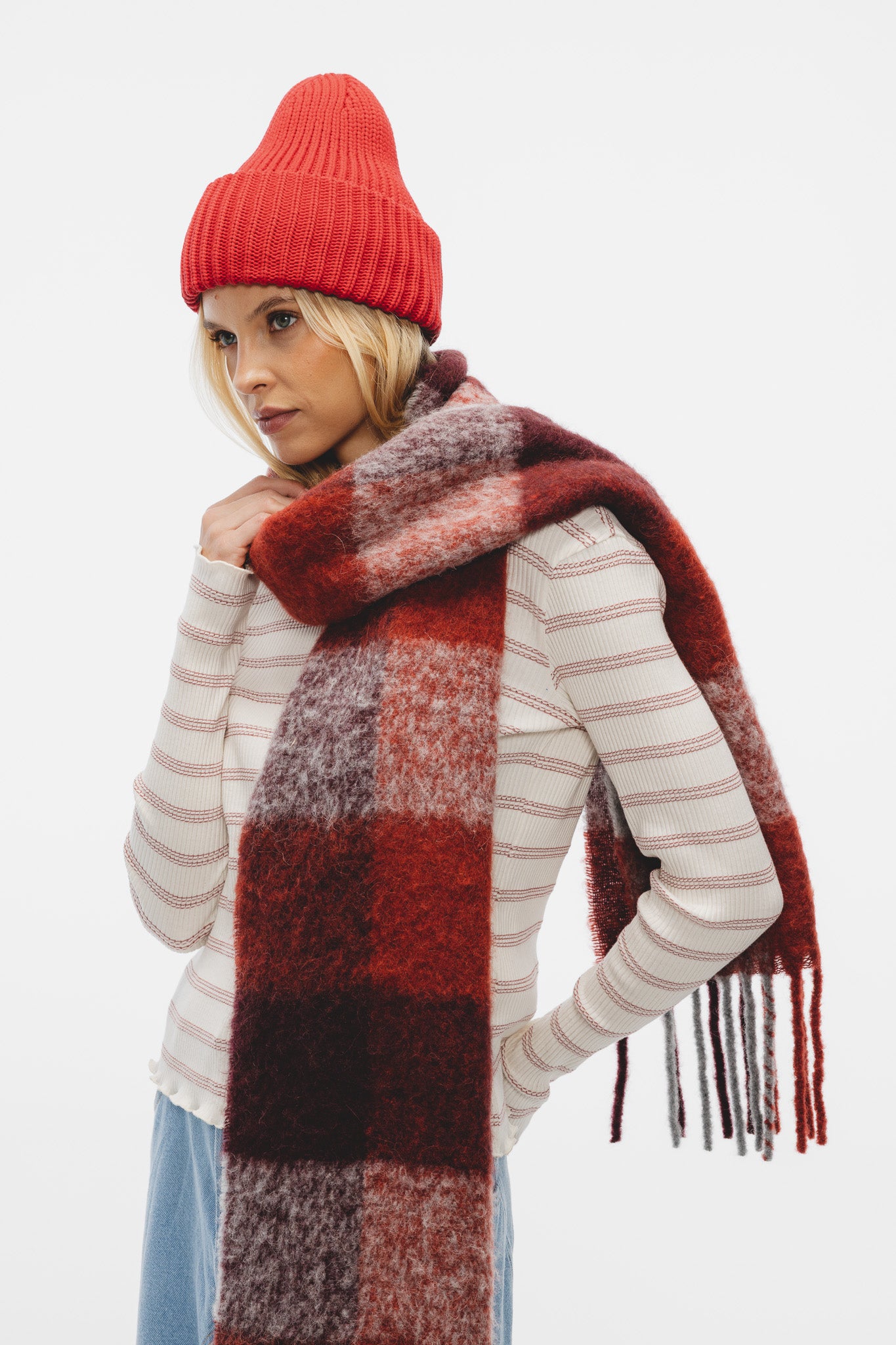 Szalik Florencja Czerwony