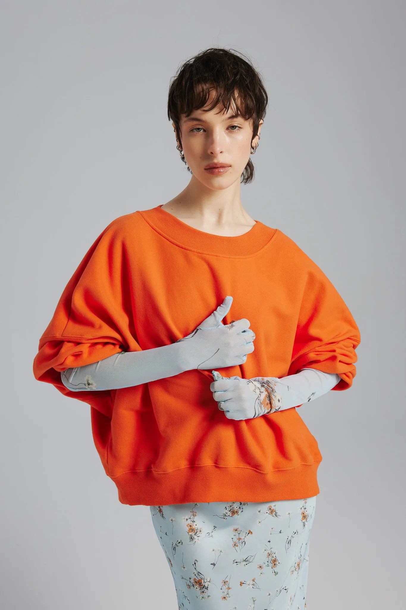 Rękawiczki Cara Print Jasny Błękitny