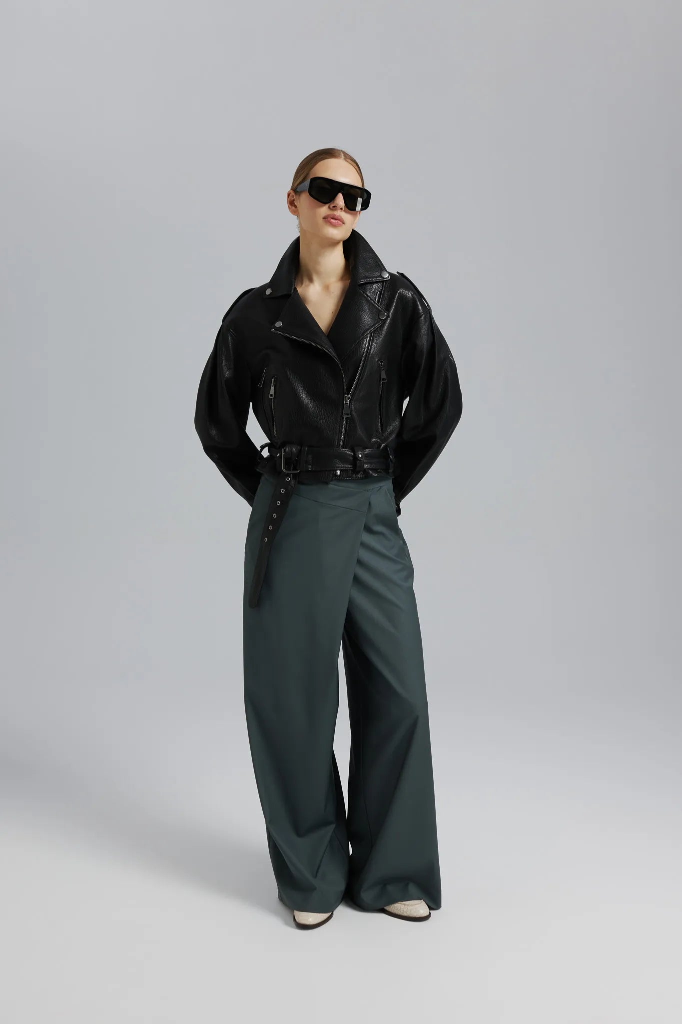 Spodnie Aliadi Stalowy