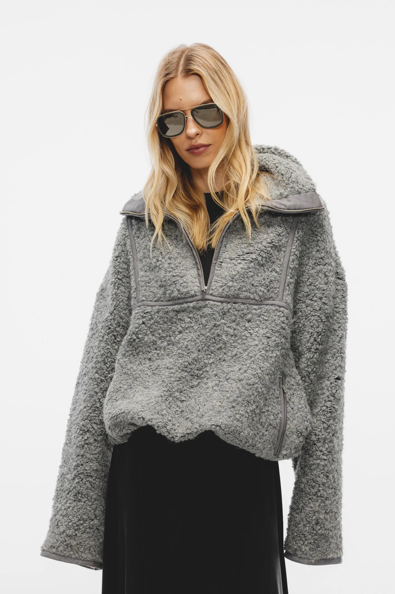 Bluza Elma Teddy Ciemny Szary