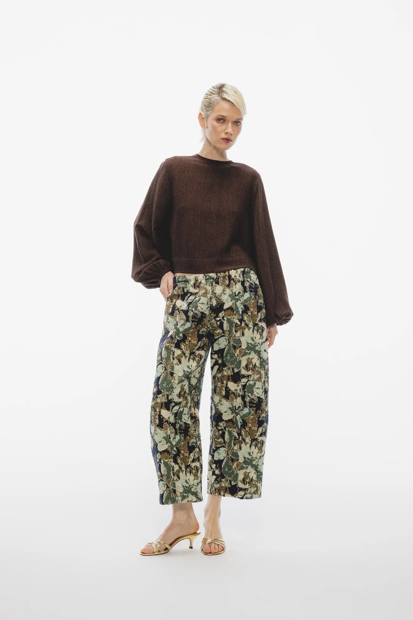 Spodnie Nia Granat-Multikolor