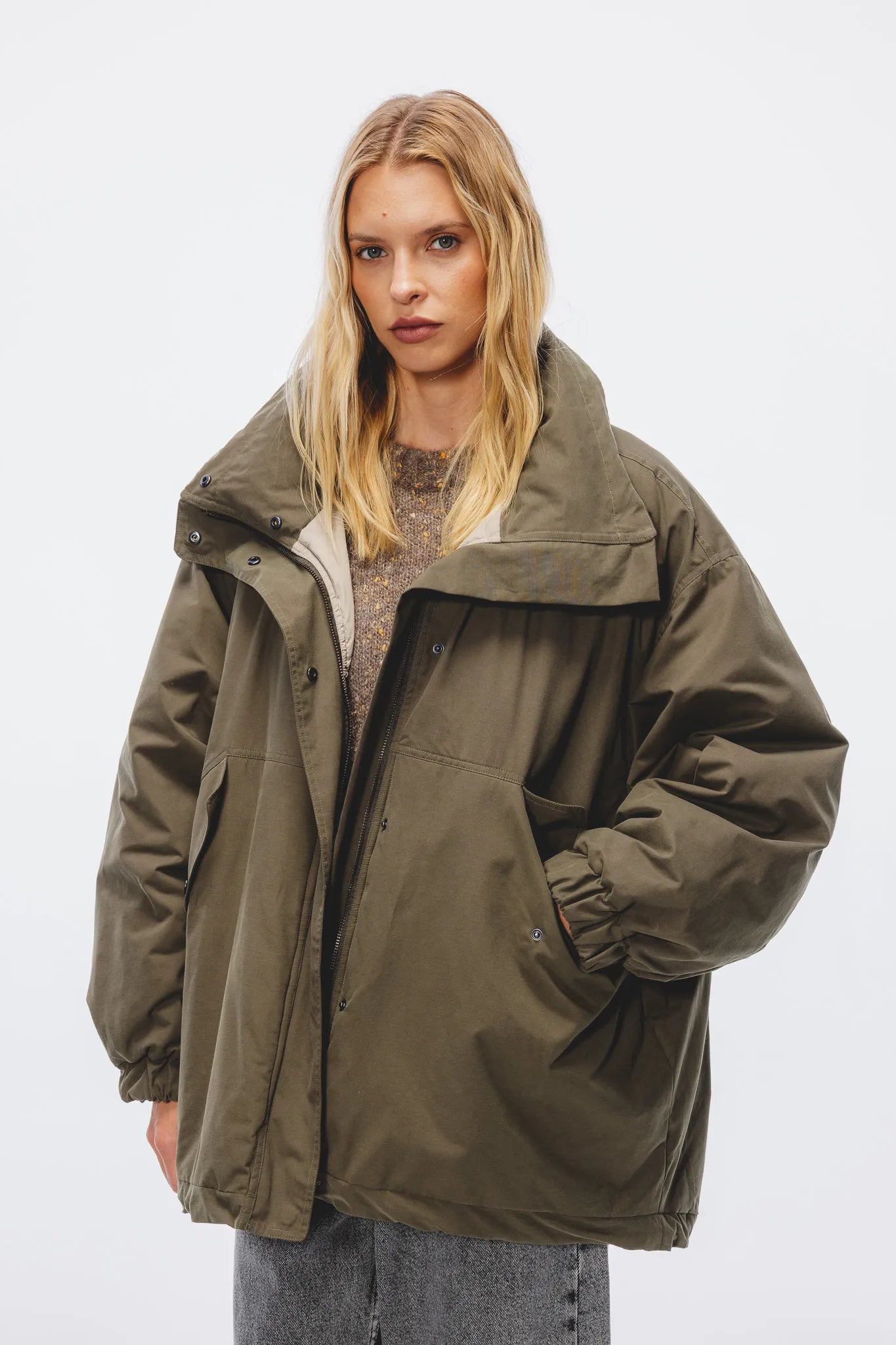 Kurtka puchowa Teona Khaki