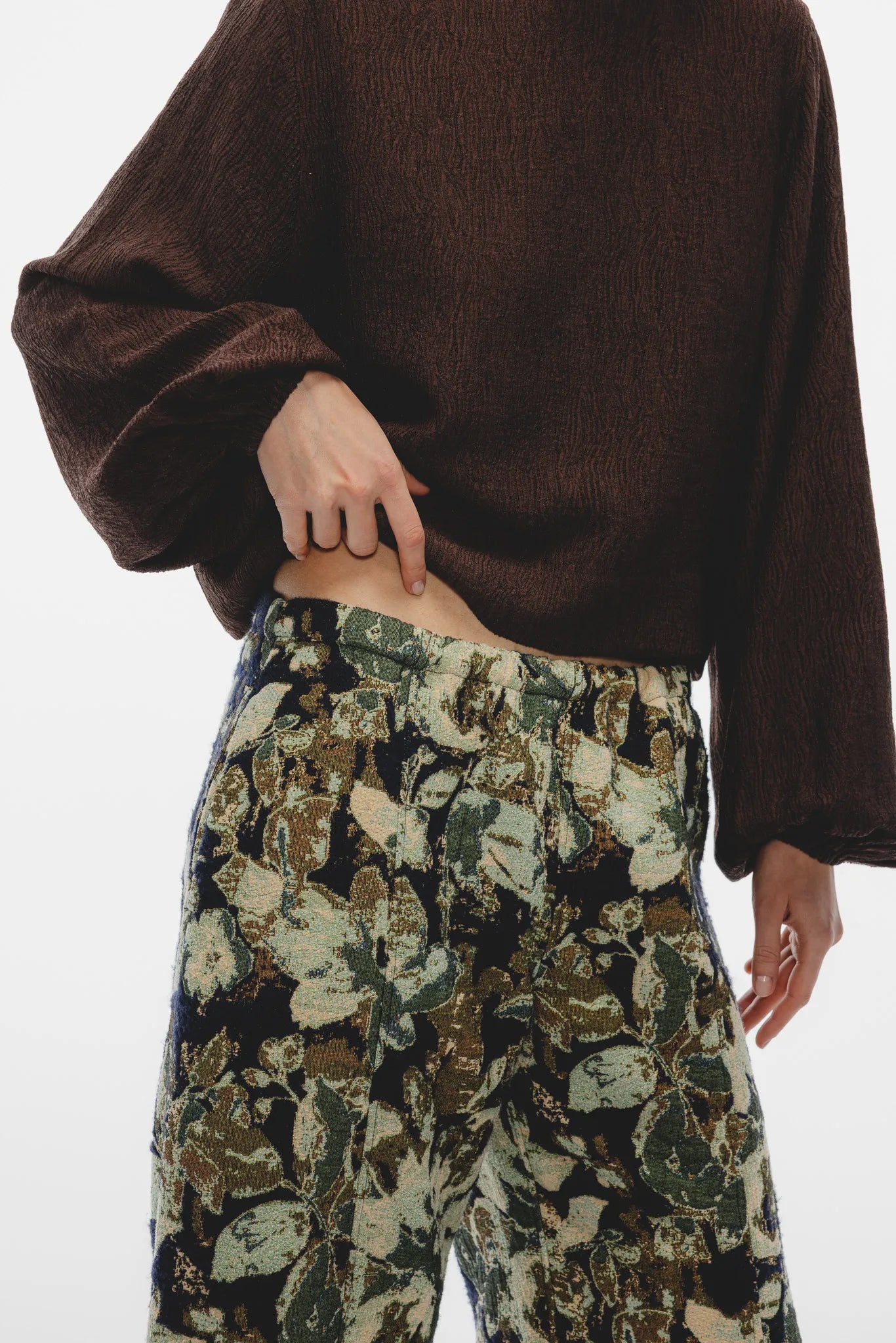 Spodnie Nia Granat-Multikolor