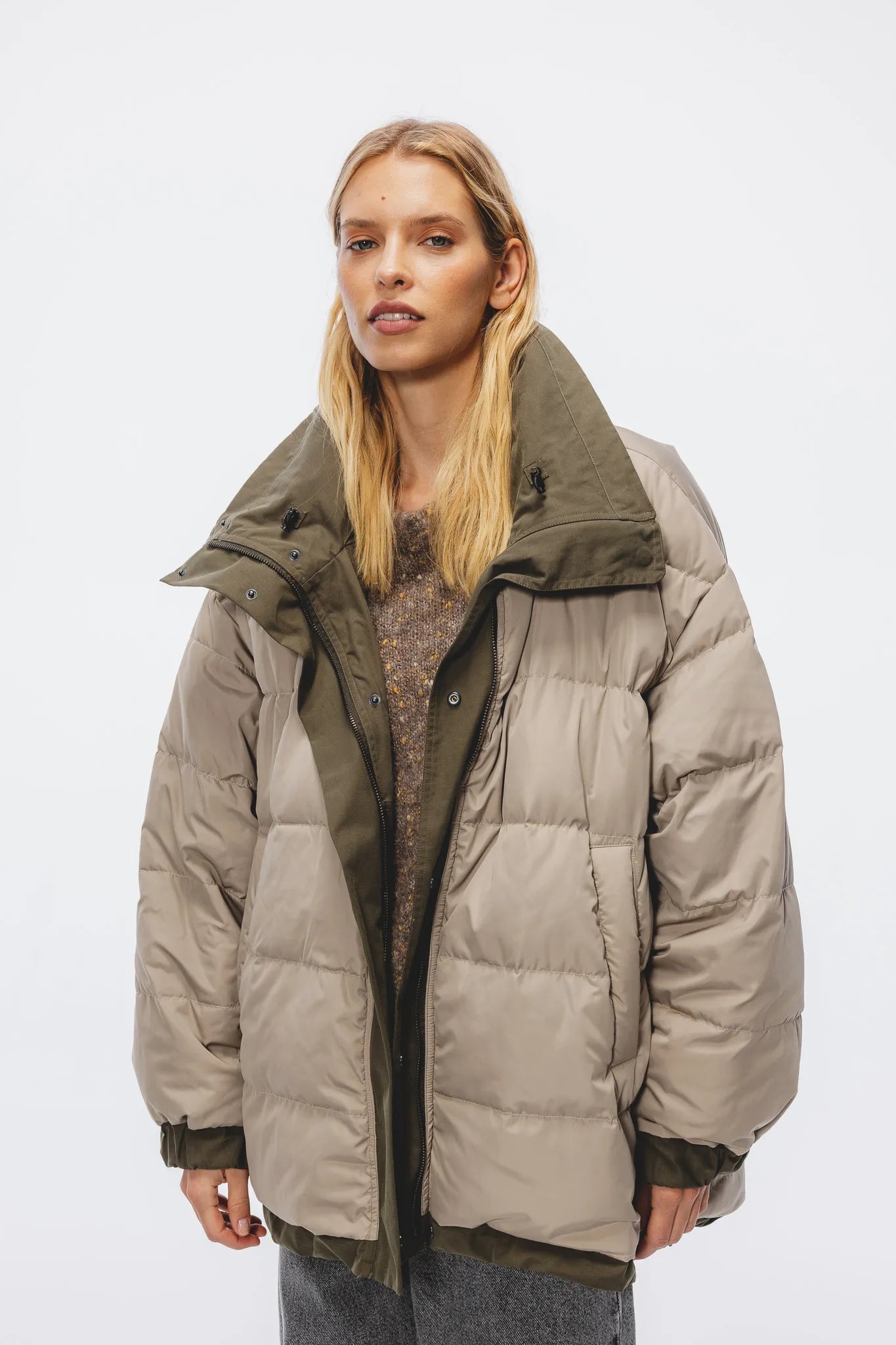 Kurtka puchowa Teona Khaki