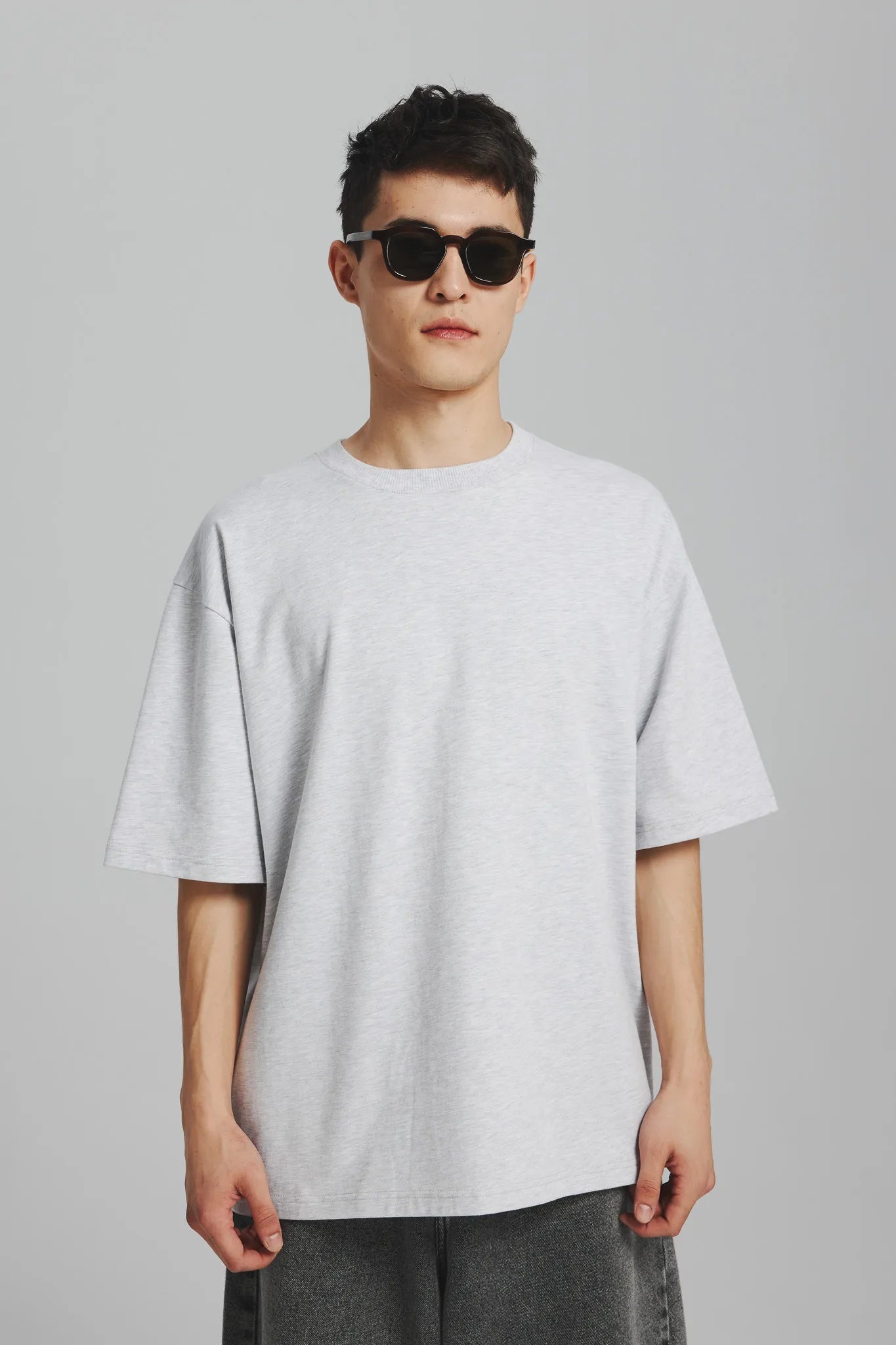 T-shirt unisex Jasny Szary Melanż