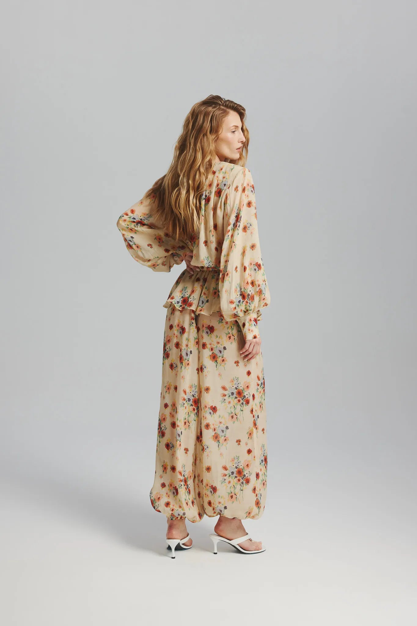 Spodnie Kwiatola Print Multikolor