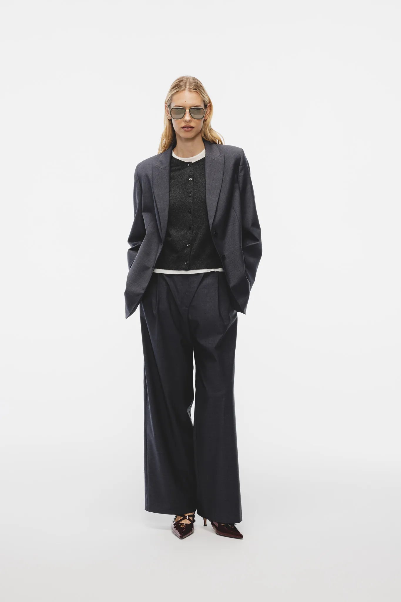 Sweter Ewela Grafitowy Melanż