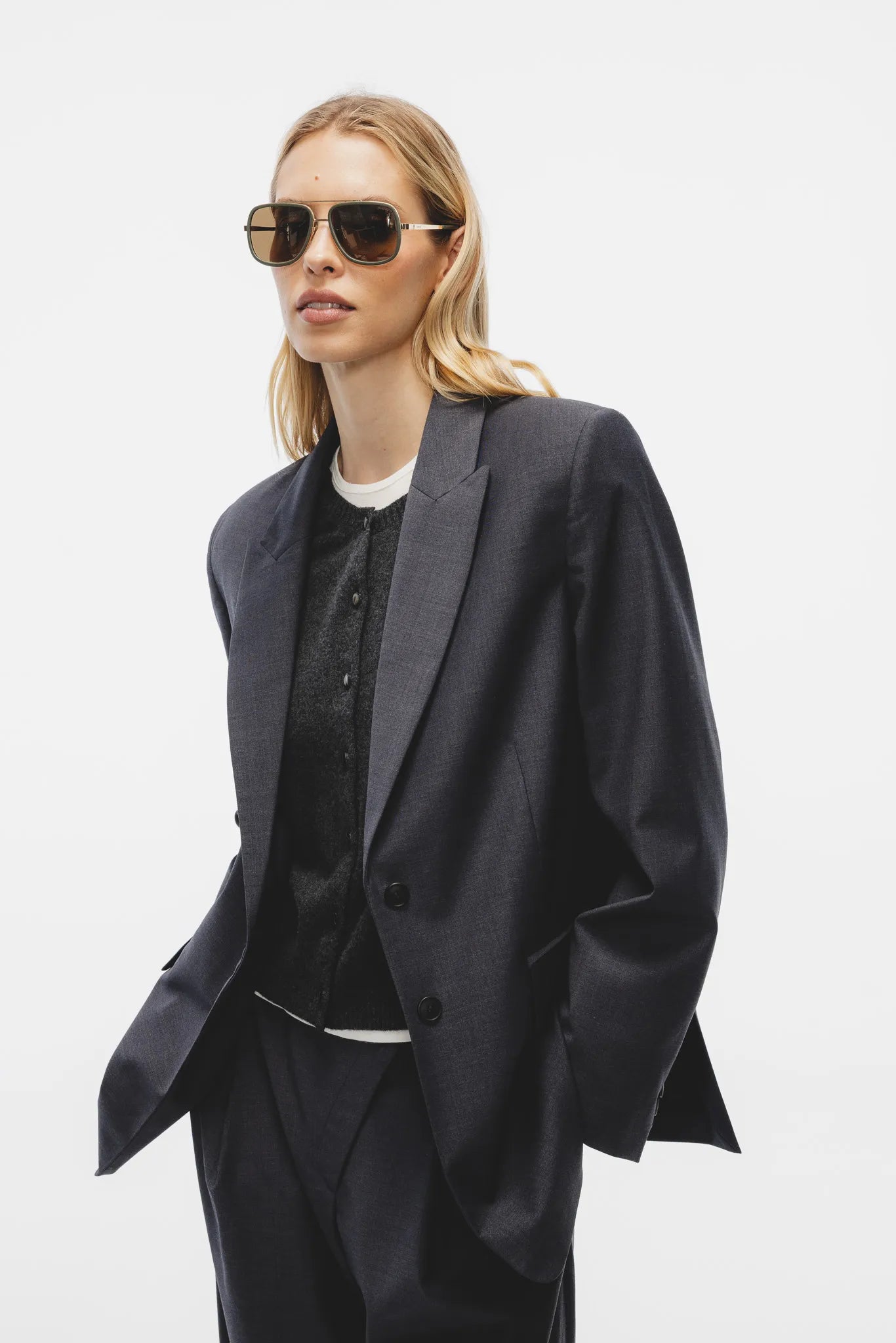 Marynarka Tori Grafitowy Melanż