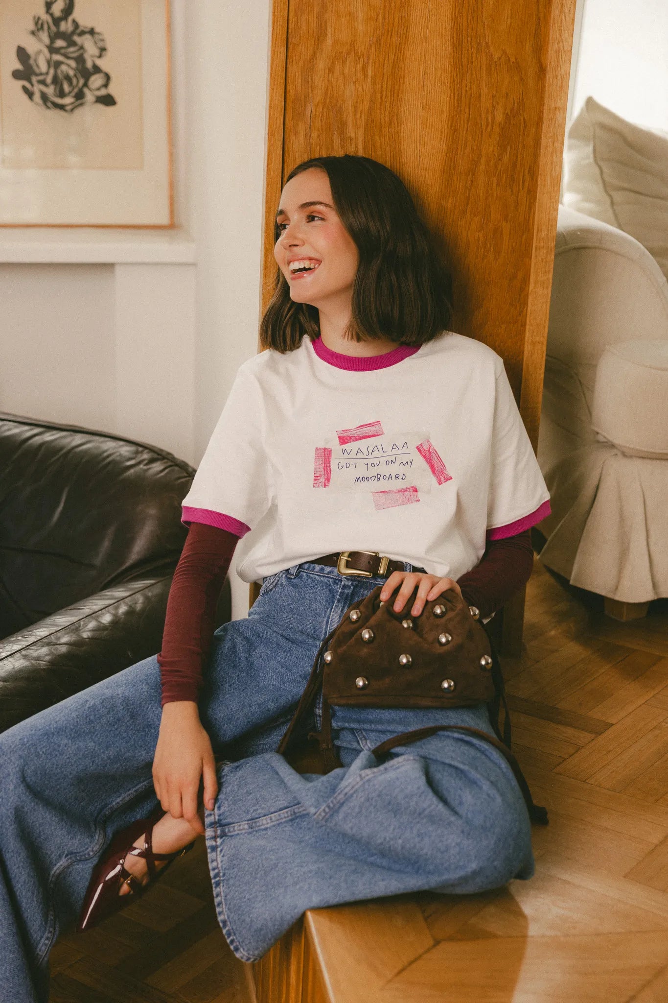 T-shirt Dylan Print Off-White-Liczi