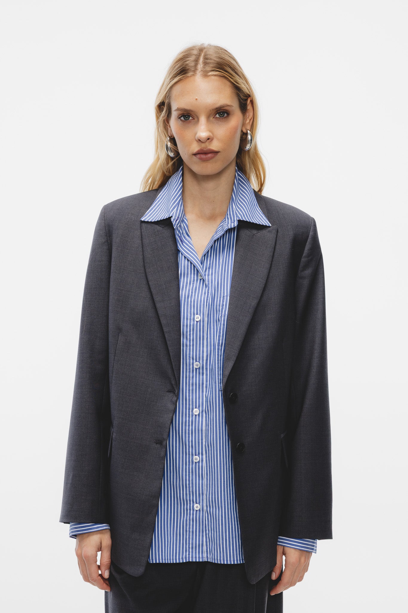 Koszula Aga Granatowy-Biały