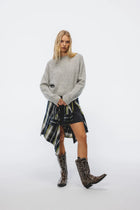 Sweter Mirka Jasny Szary Melanż