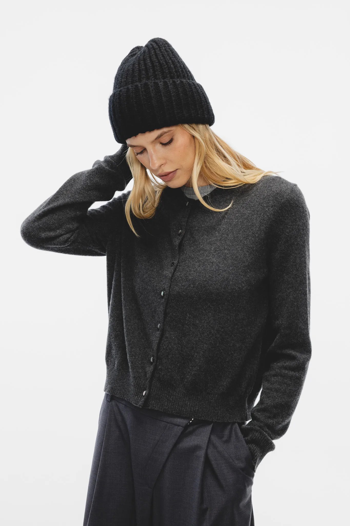 Sweter Ewela Grafitowy Melanż