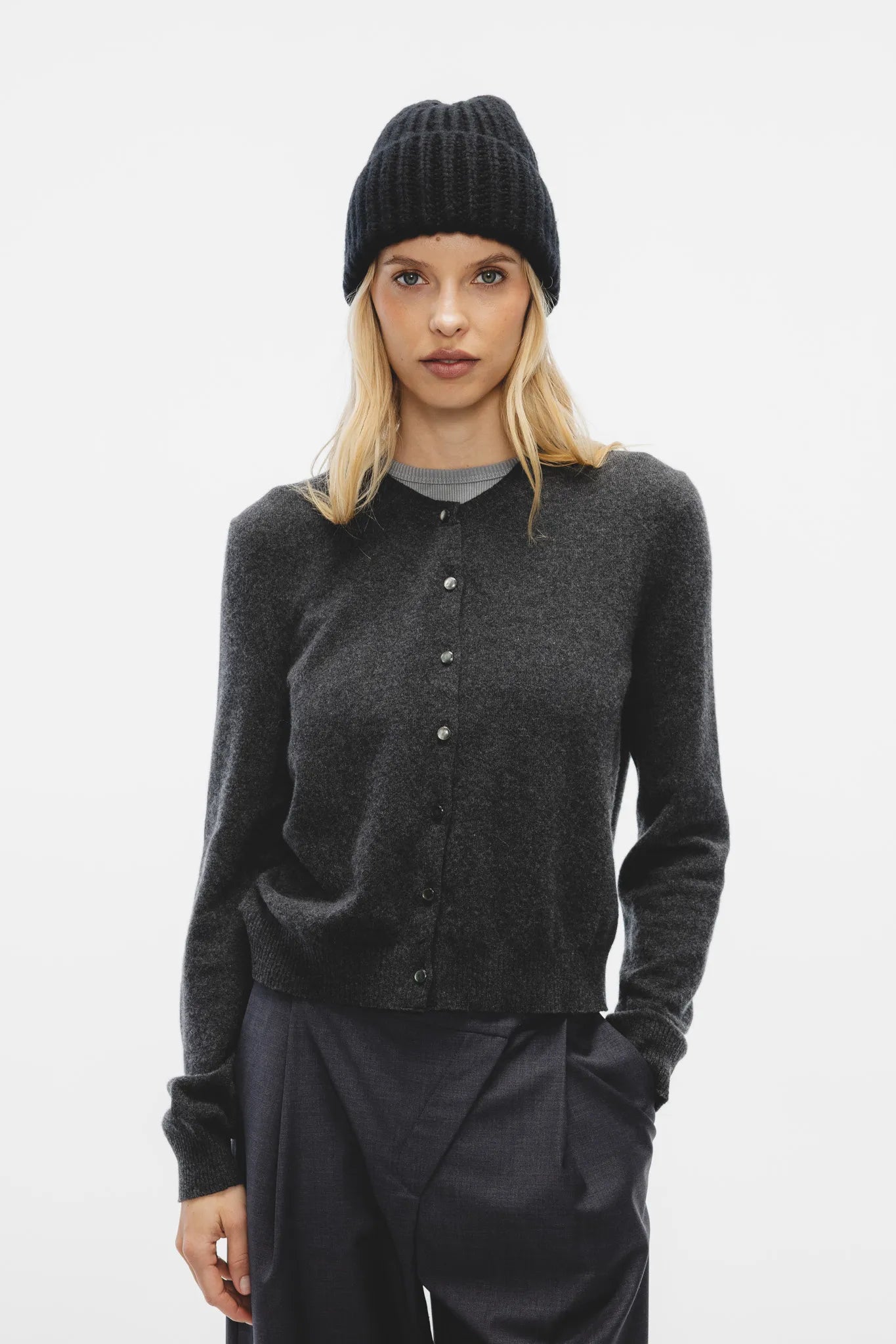 Sweter Ewela Grafitowy Melanż