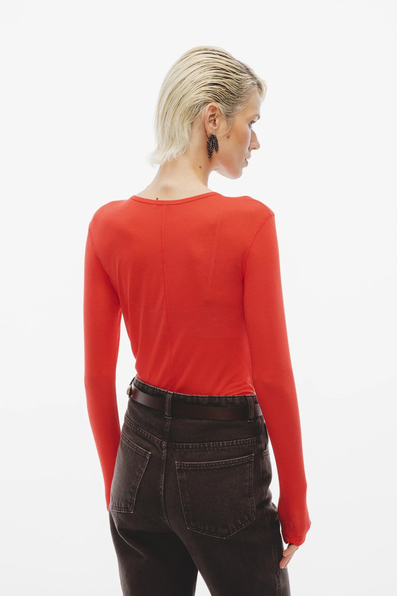 Longsleeve Hortensja Czerwony