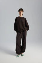 Spodnie Idaliaa Gorzka Czekolada