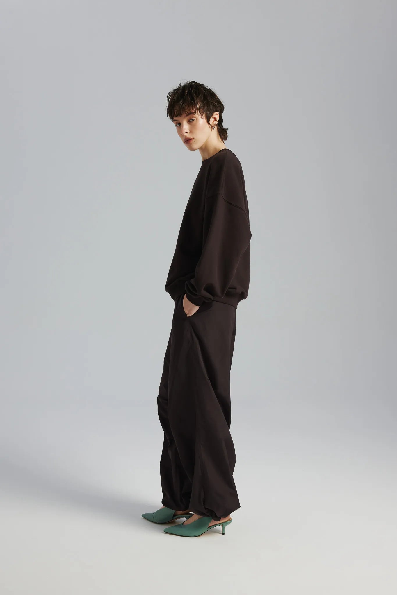 Spodnie Idaliaa Gorzka Czekolada