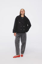 Płaszcz wełniany Gustawa Grafitowy