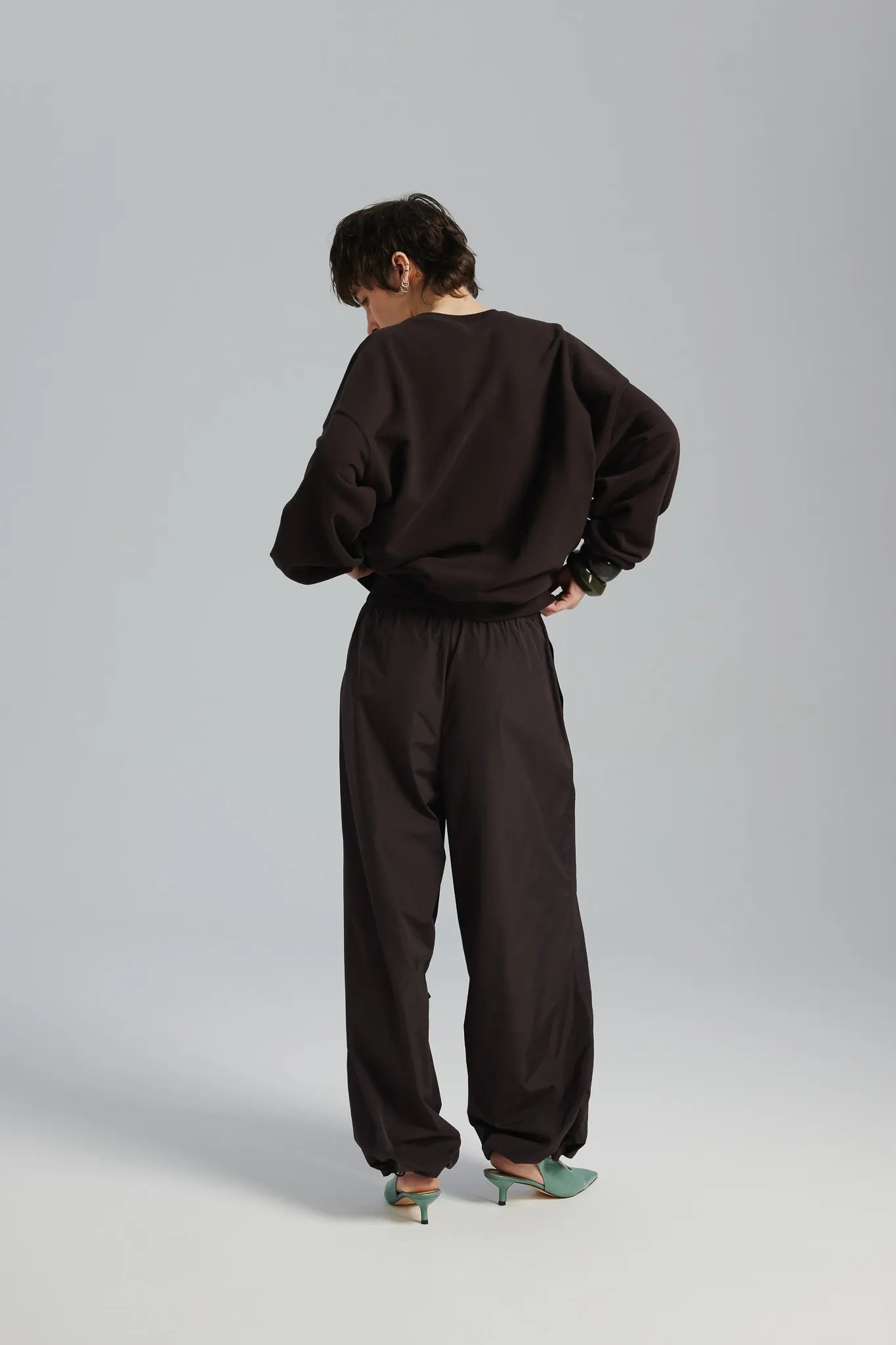 Spodnie Idaliaa Gorzka Czekolada