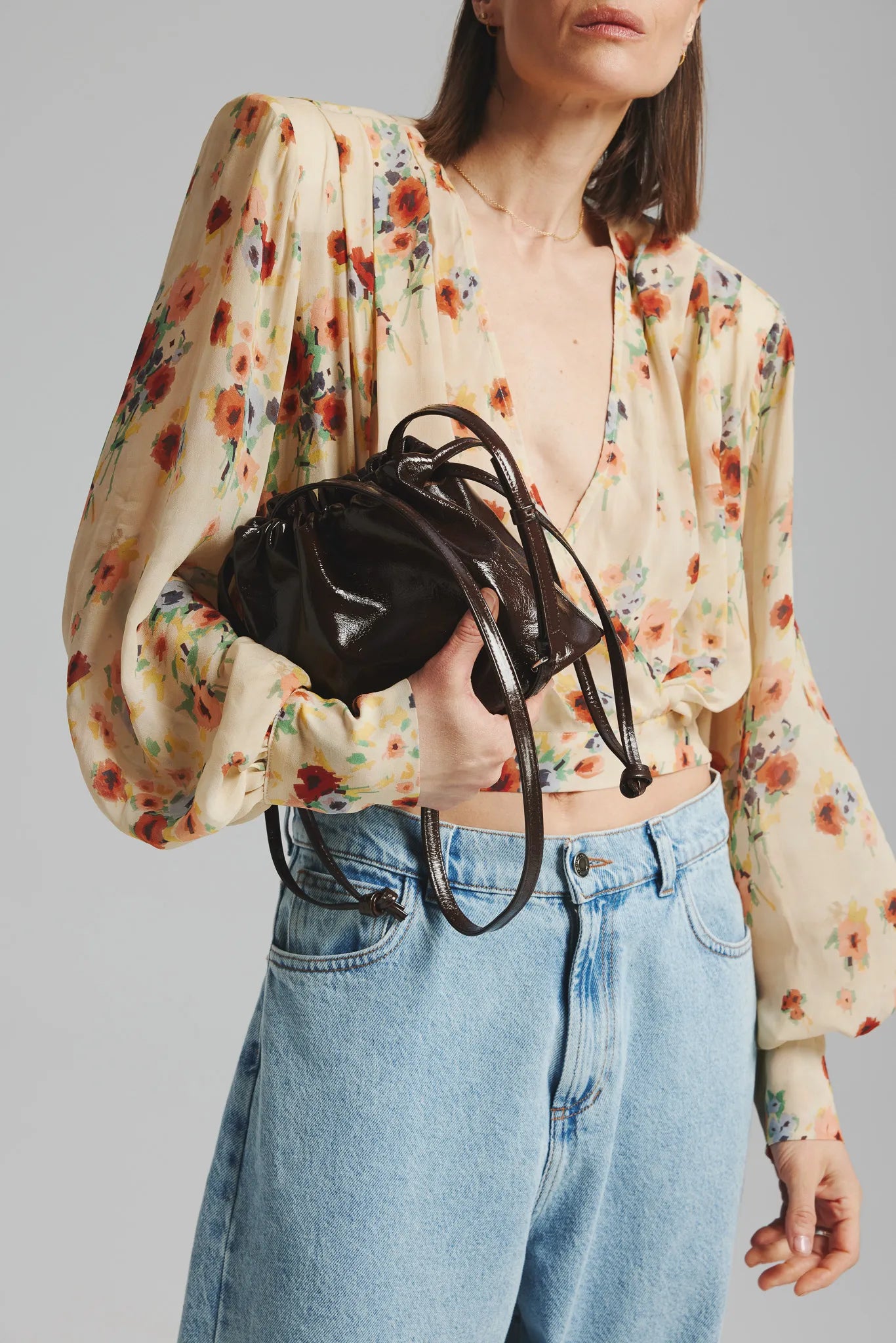 Torebka Nanufara Naplak Czekoladowy