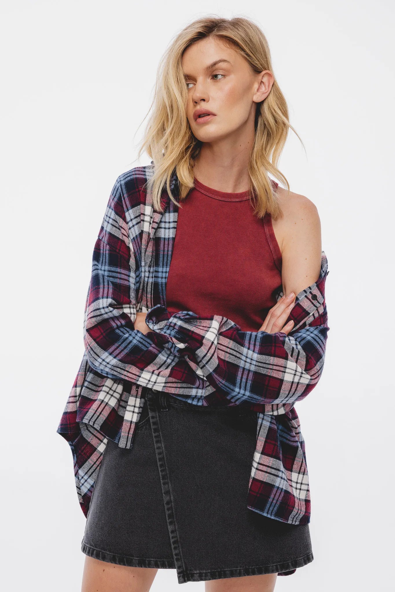 Top Ilia Vintage Sprany Truskawkowy