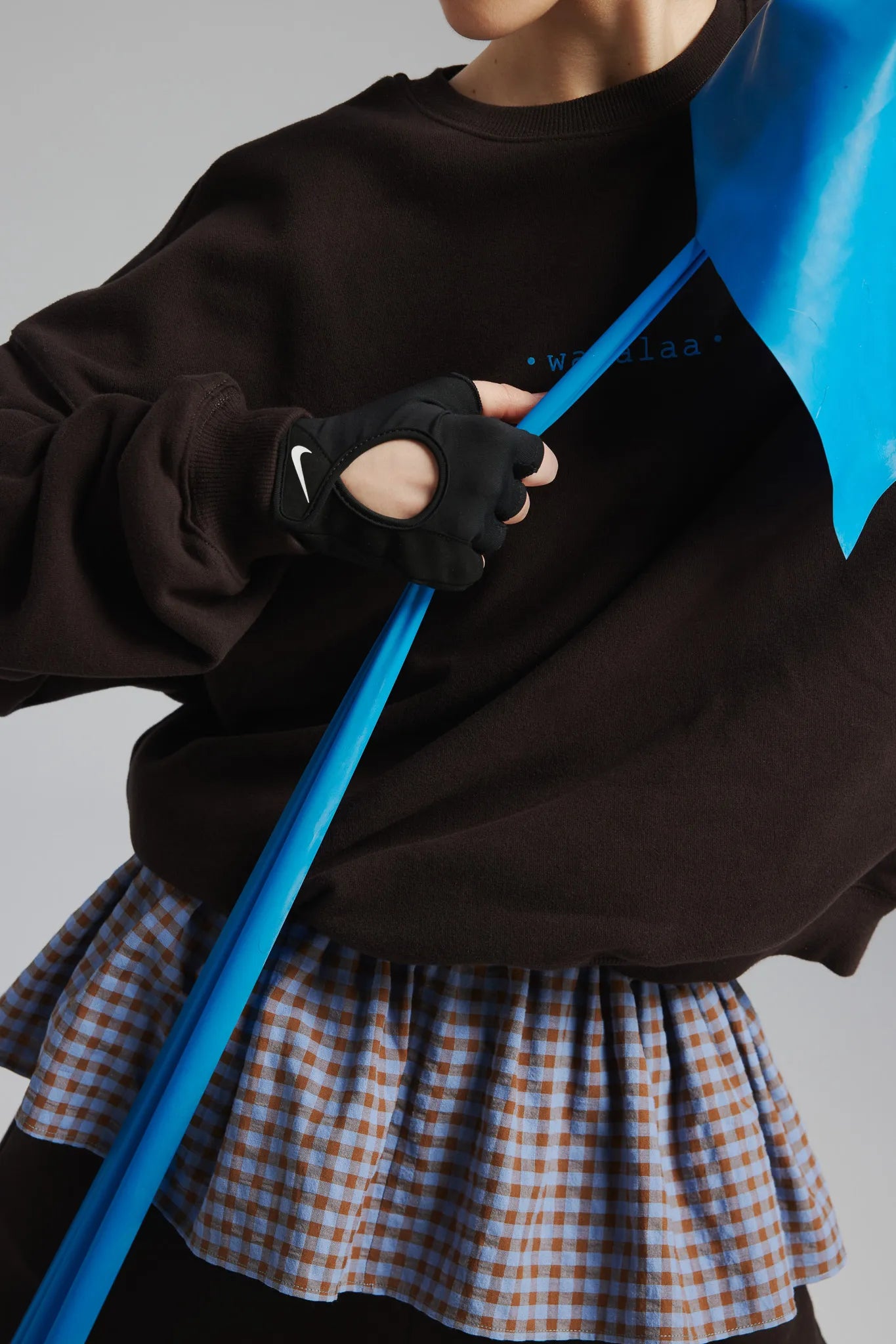 Bluza unisex Manuela Print Gorzka Czekolada