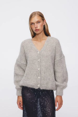 Sweter Selma Jasny Szary Melanż