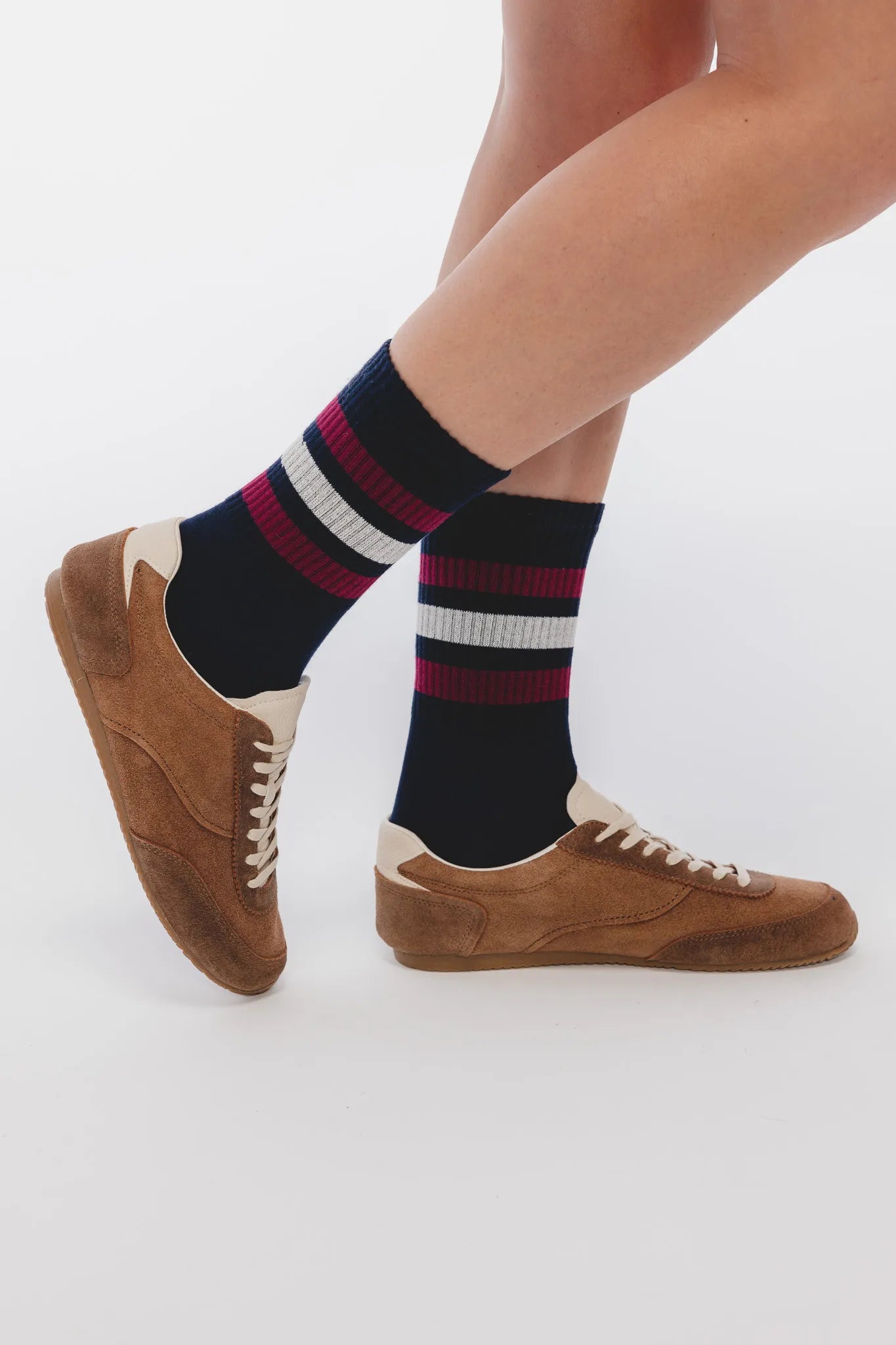 Skarpety Aleksa Brązowy-Granatowy 2-pack