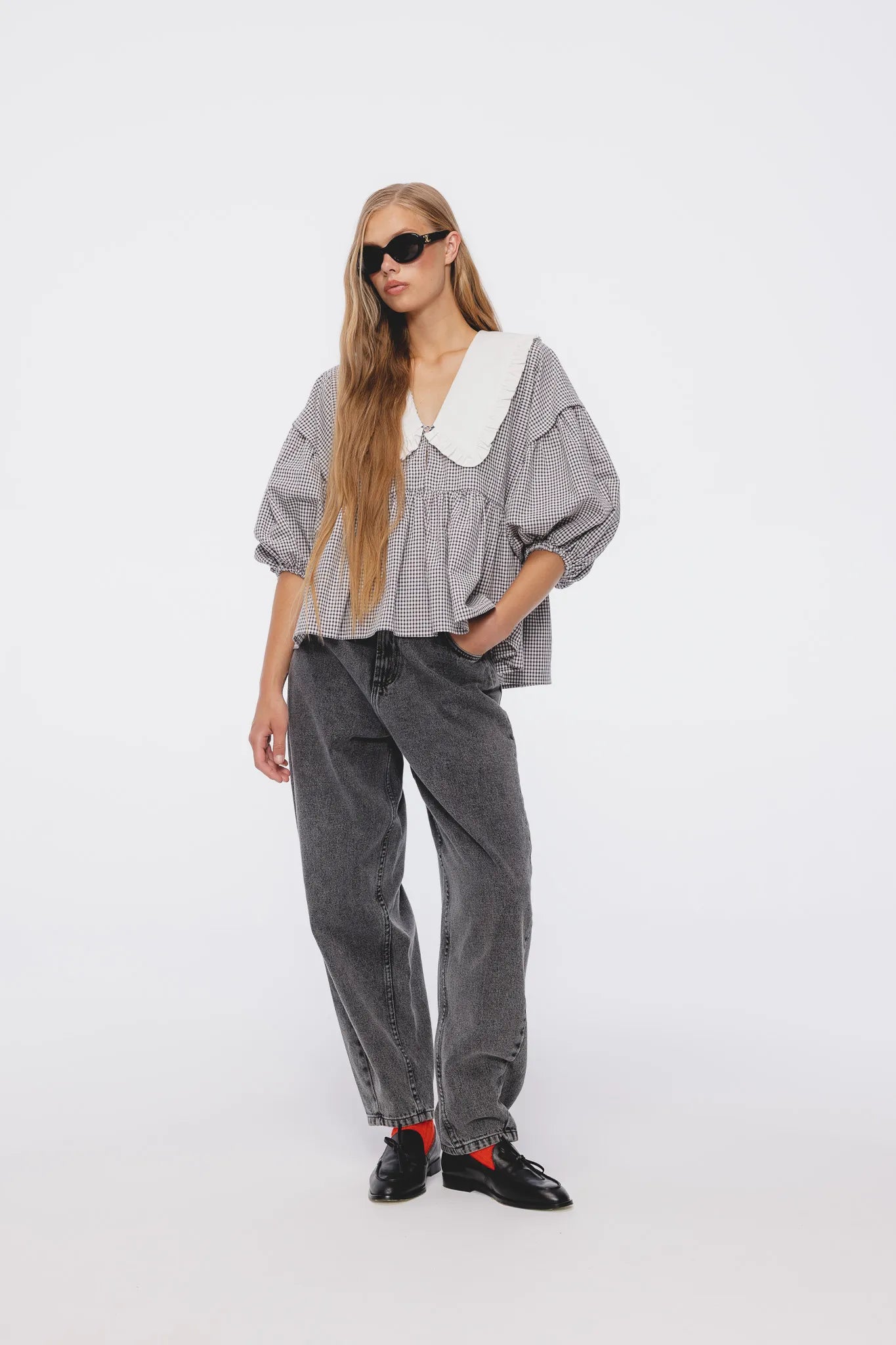 Koszula Esmi Off White-Czarny