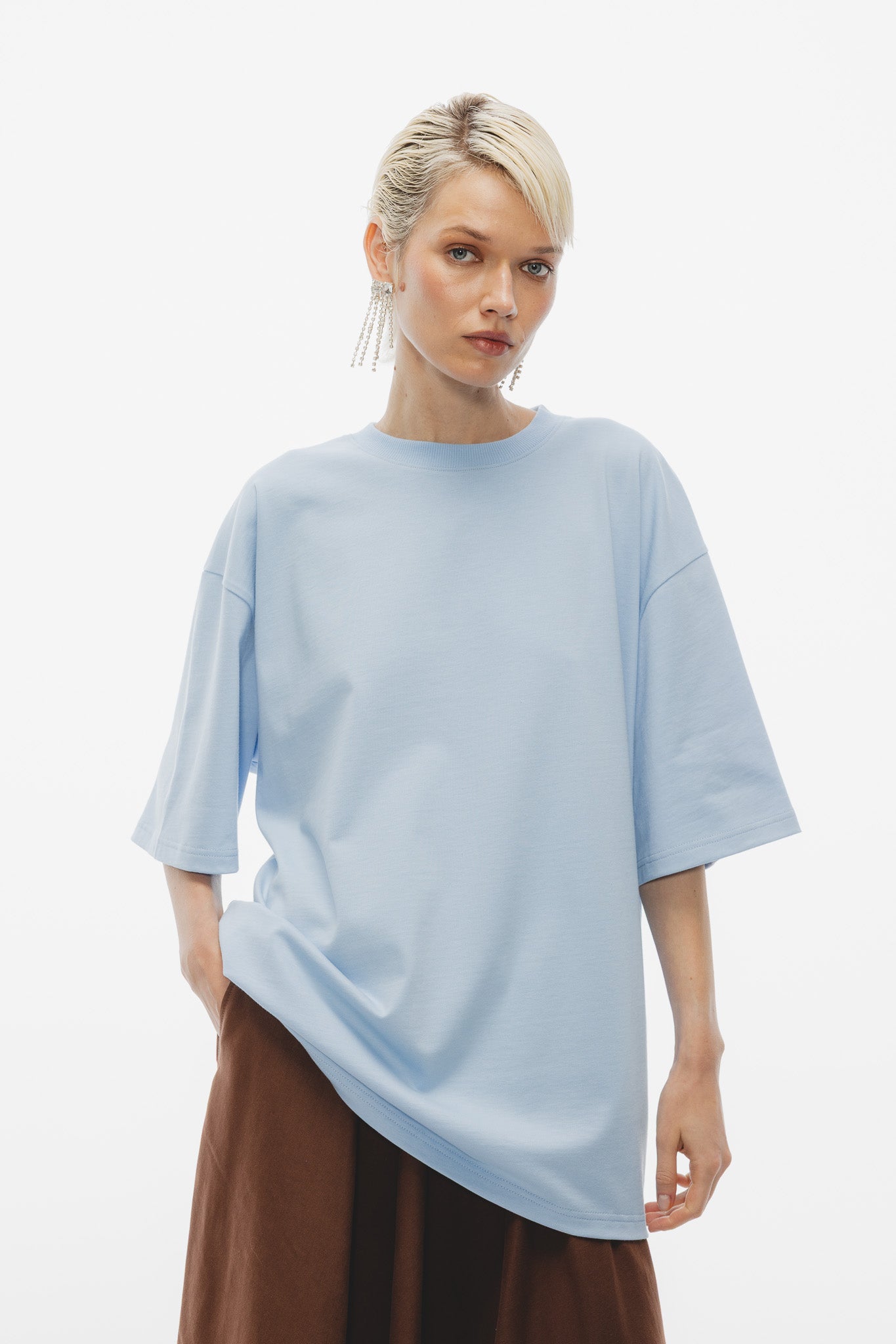 T-shirt unisex Jackie Błękitny