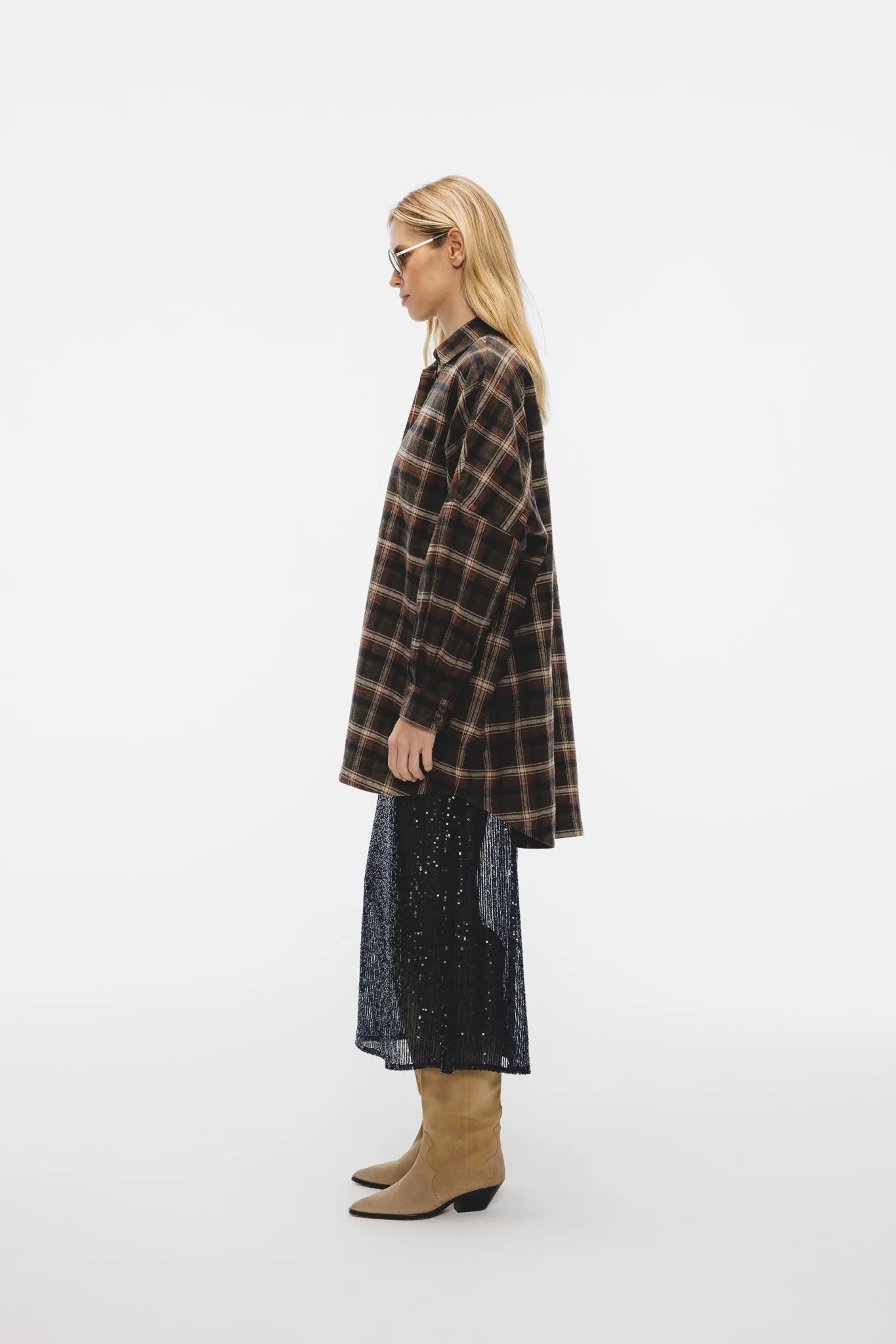 Koszula Berta Zielony-Brąz