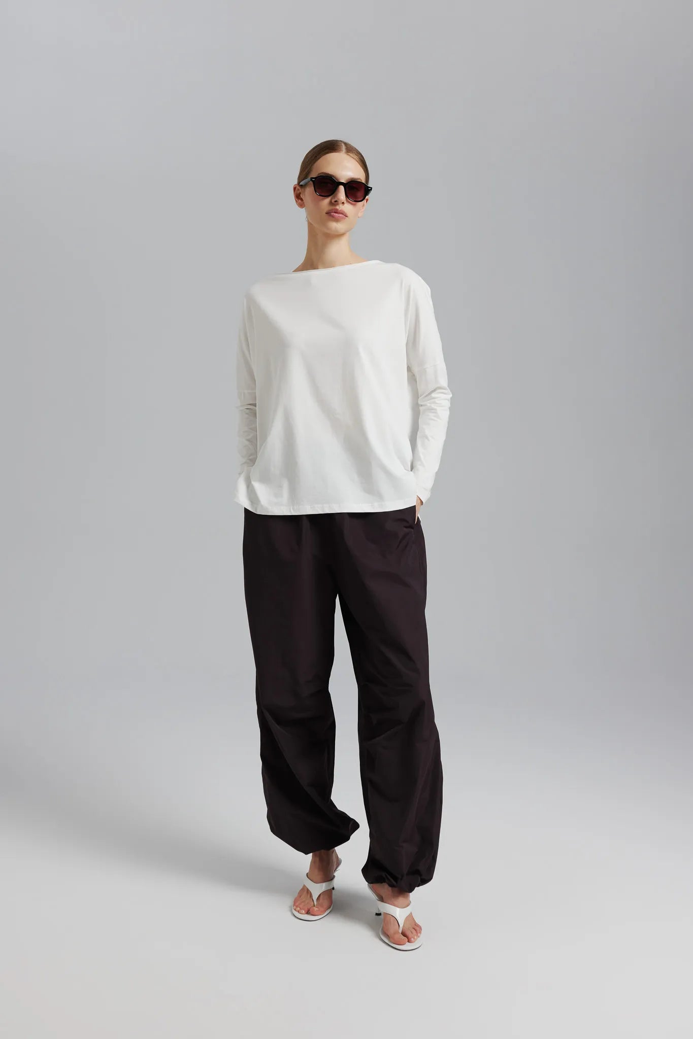 Spodnie Idaliaa Gorzka Czekolada