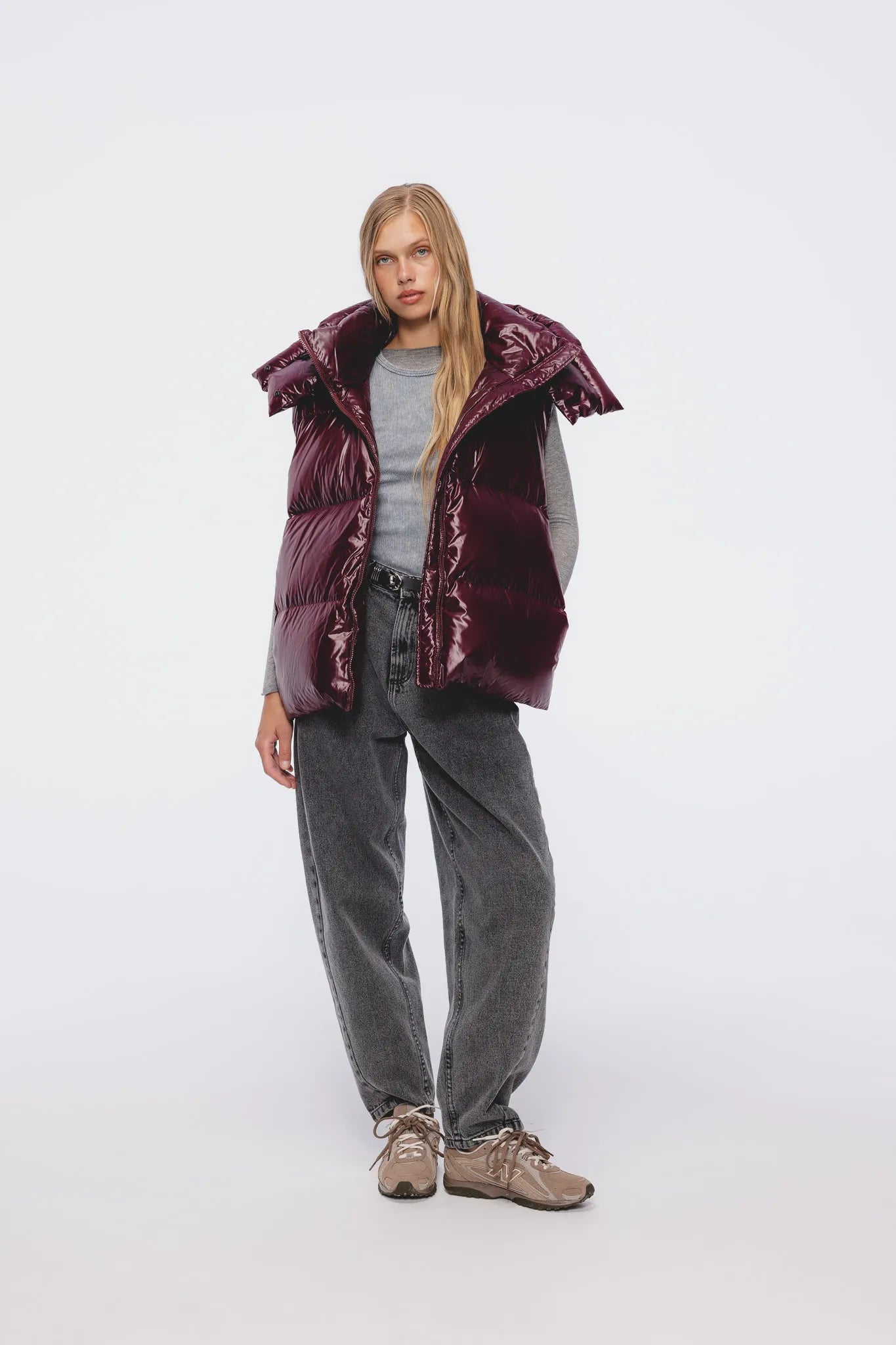 Kamizelka puchowa unisex Władzia Wiśniowy