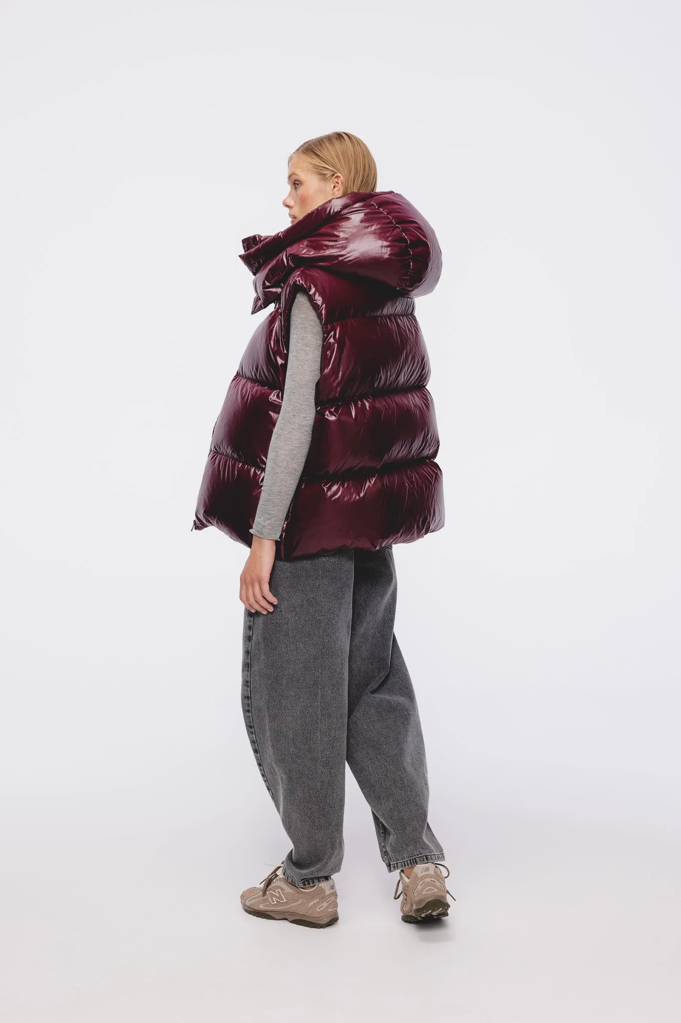 Kamizelka puchowa unisex Władzia Wiśniowy