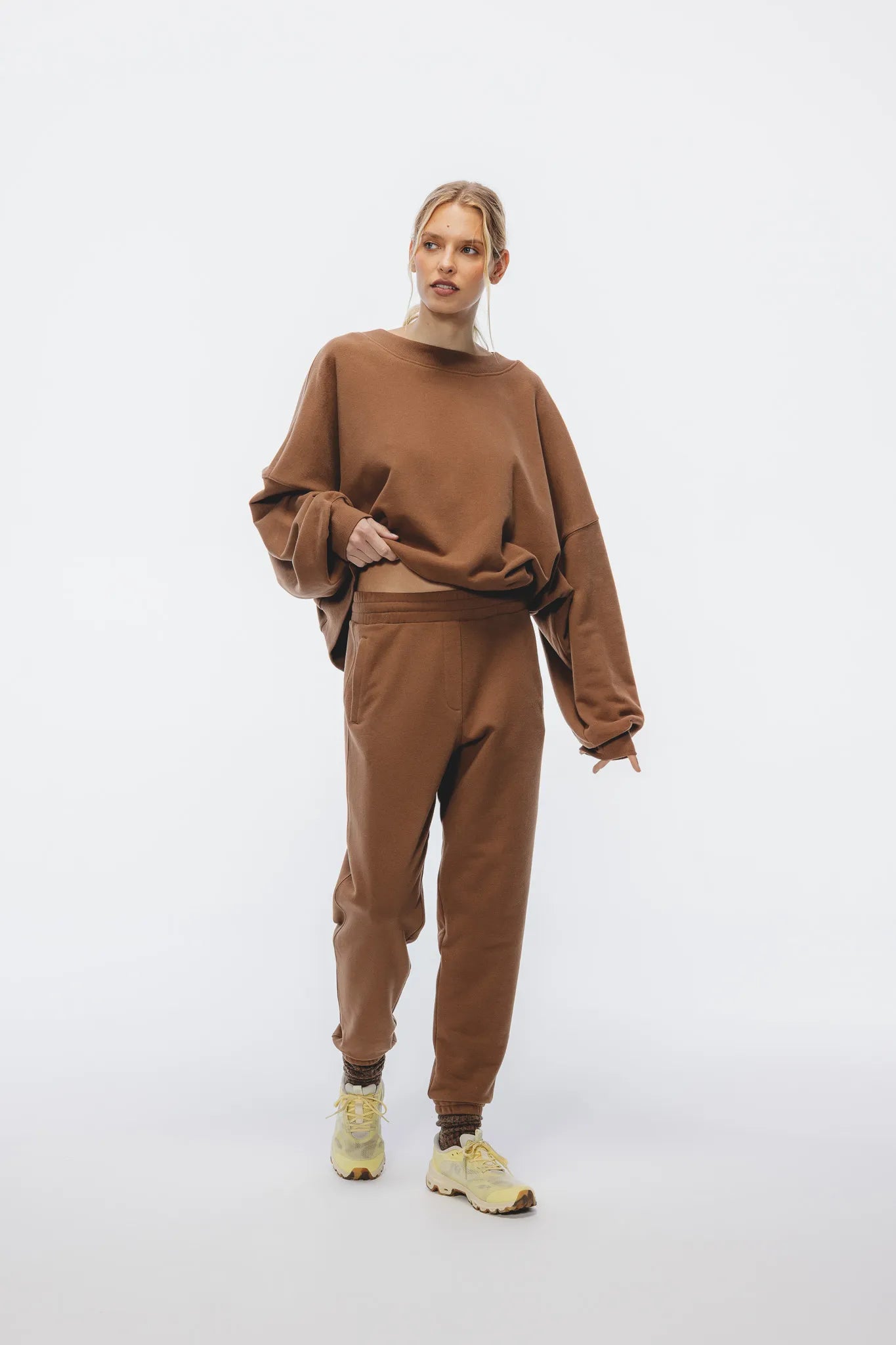 Spodnie Unisex Orzechowy