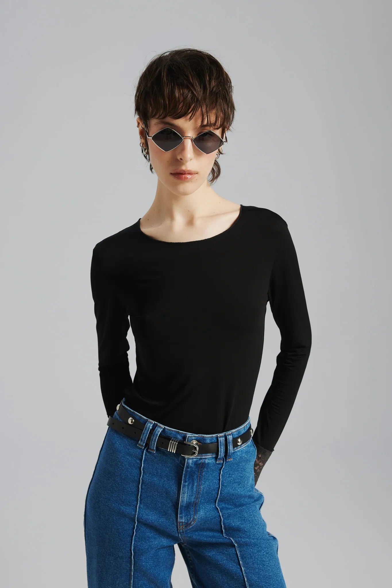 Longsleeve Karmena Czarny