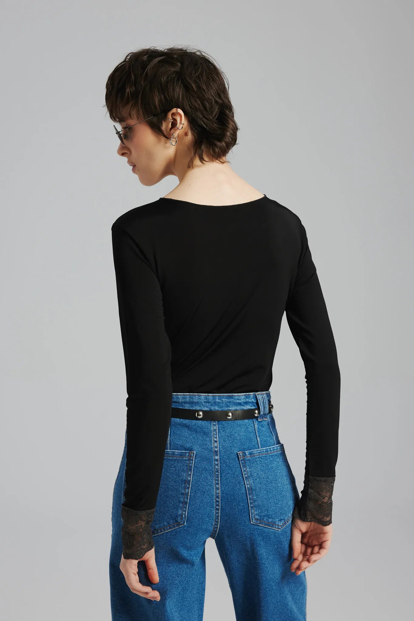 Longsleeve Karmena Czarny