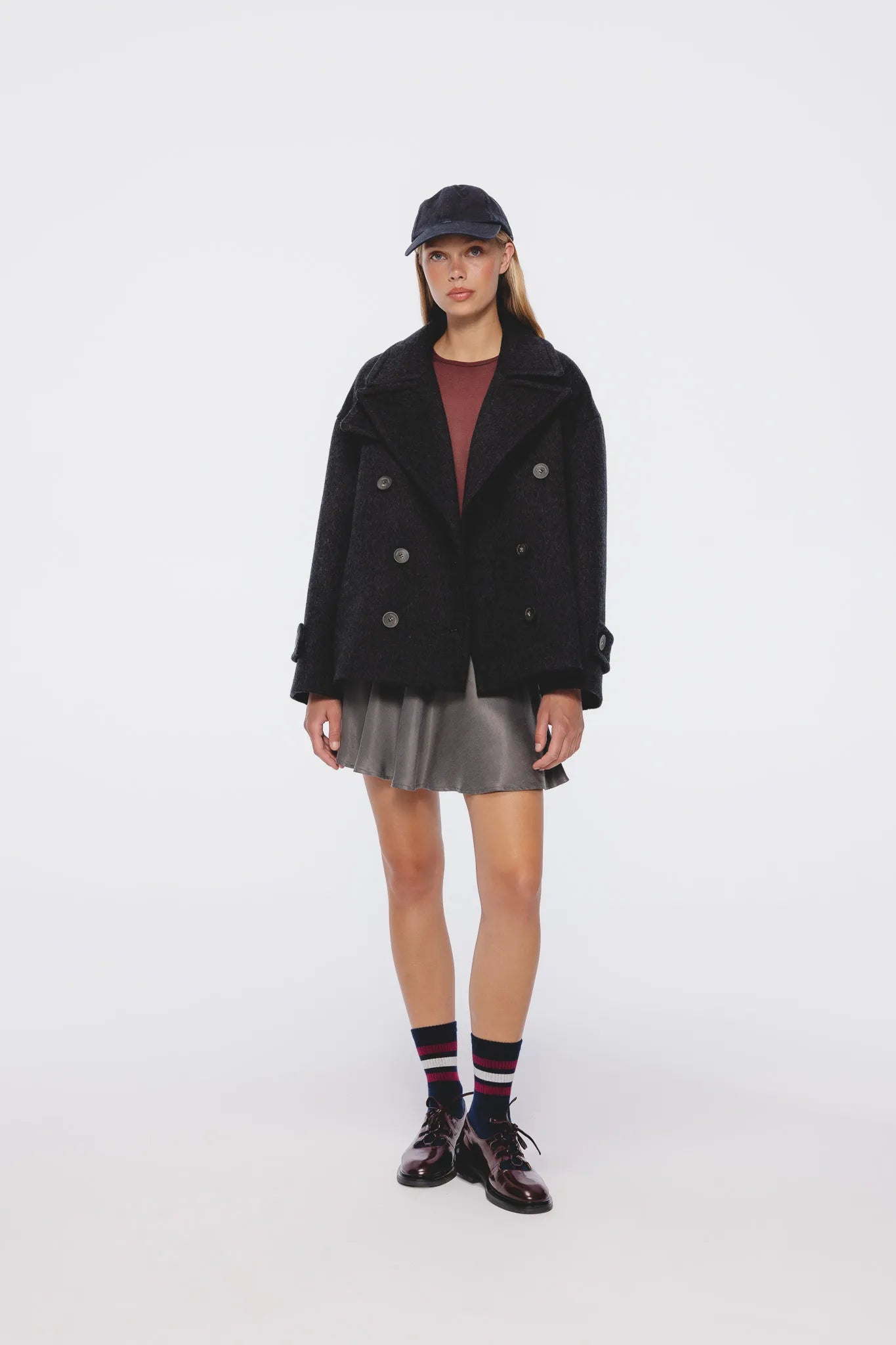 Spódniczka Lora Stalowy Szary