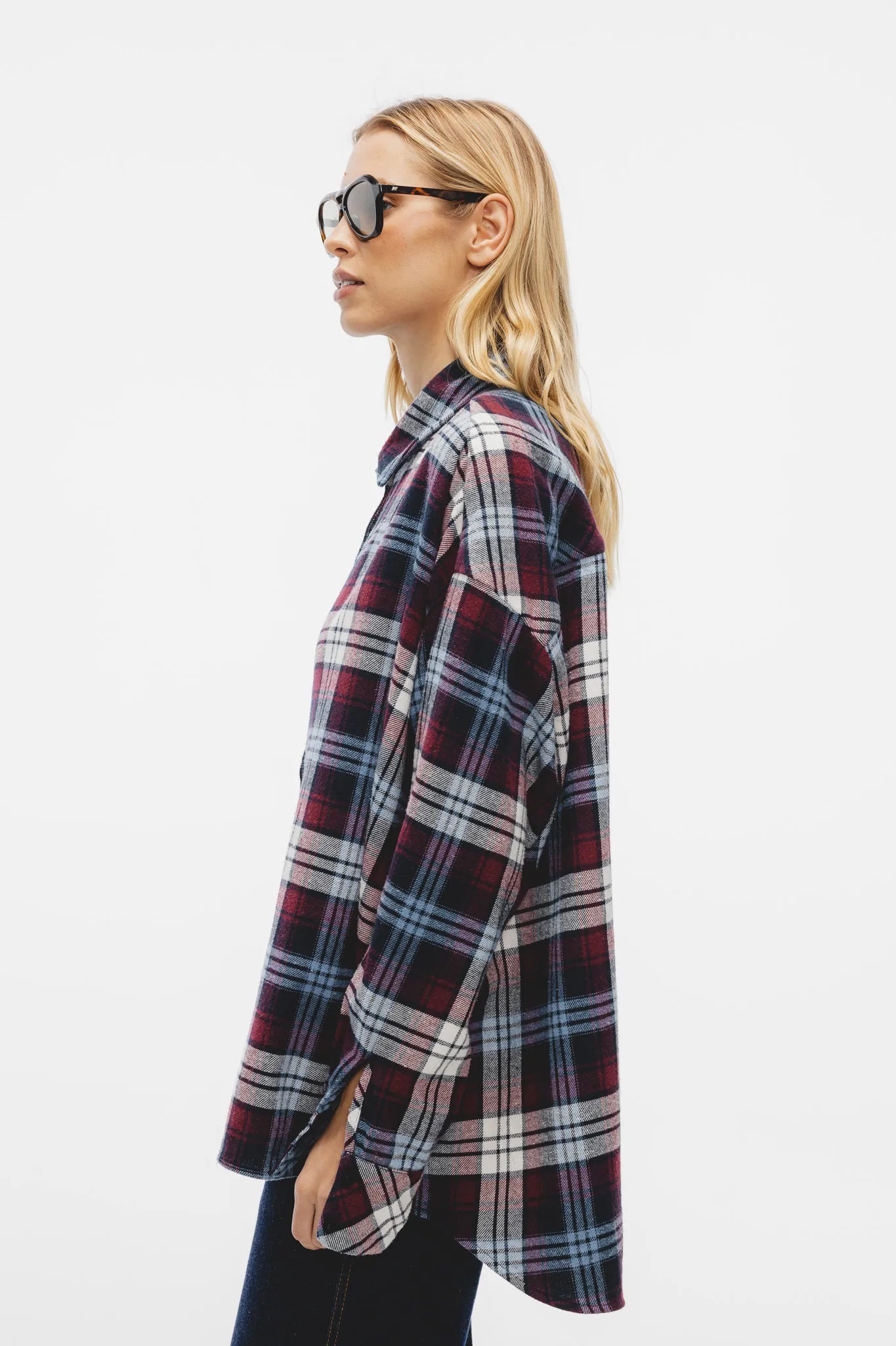 Koszula Dakota Bordowo-Granatowy