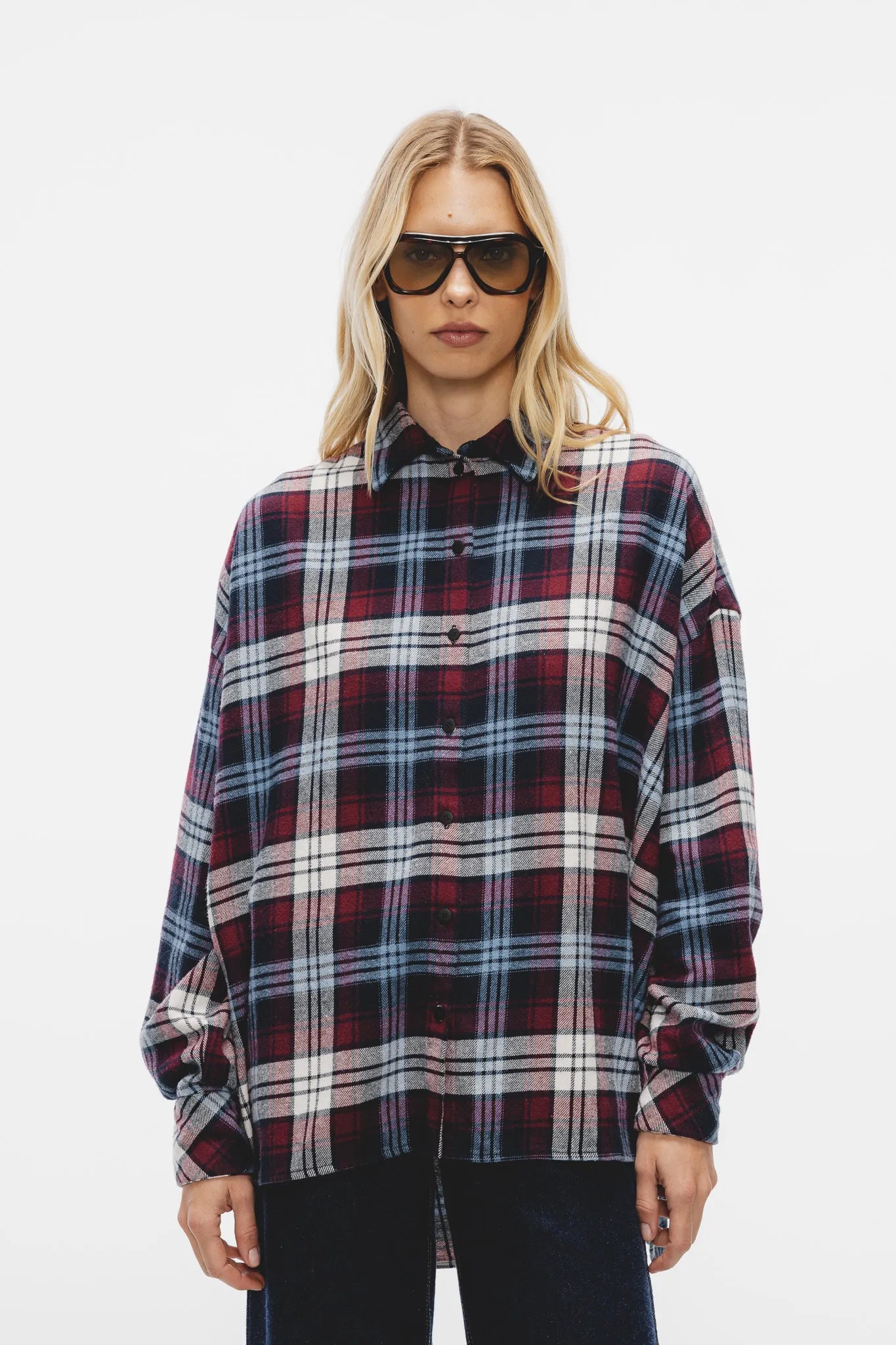 Koszula Dakota Bordowo-Granatowy