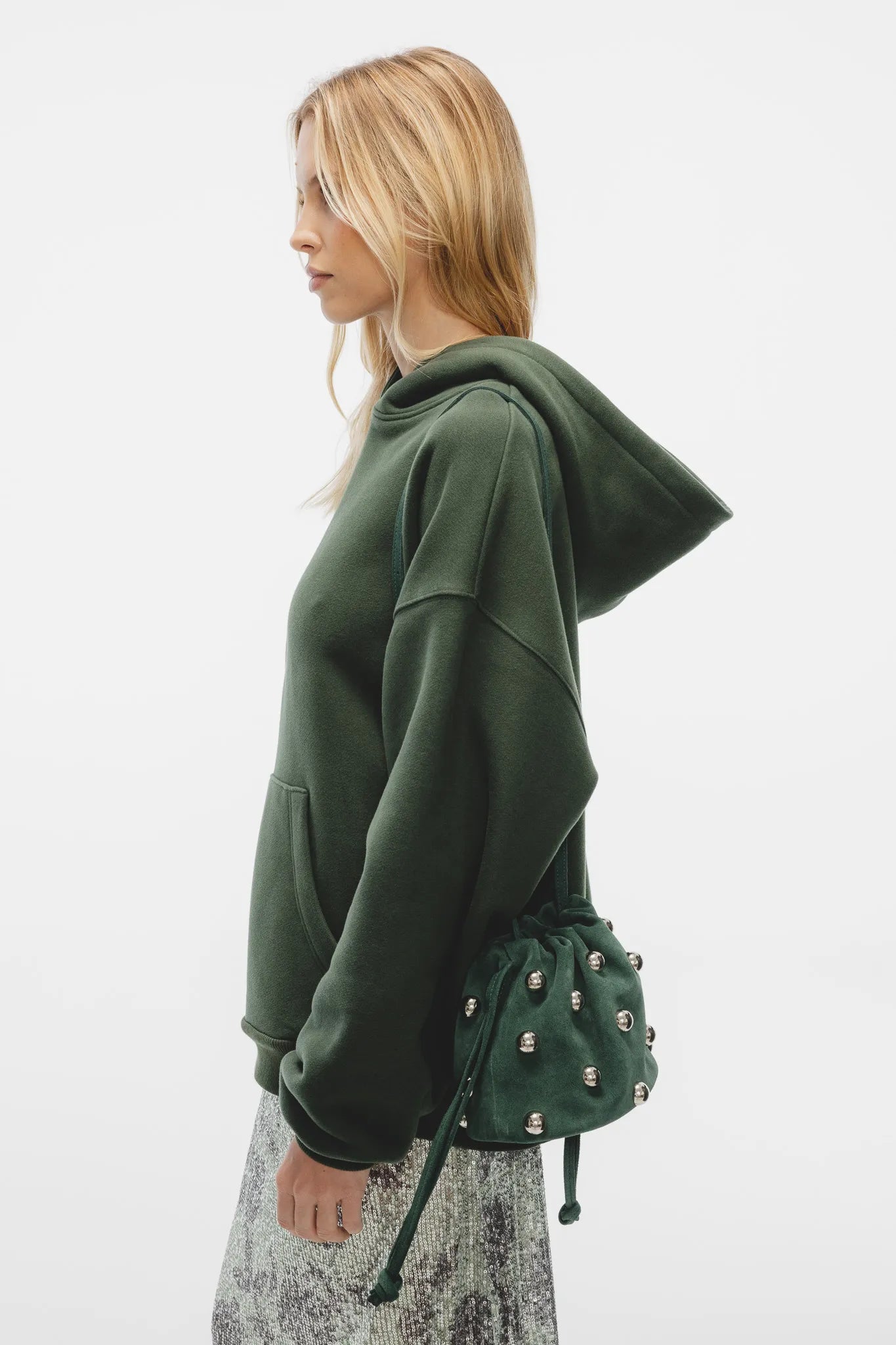 Bluza Kamelia Diagonal Ciemny Zielony