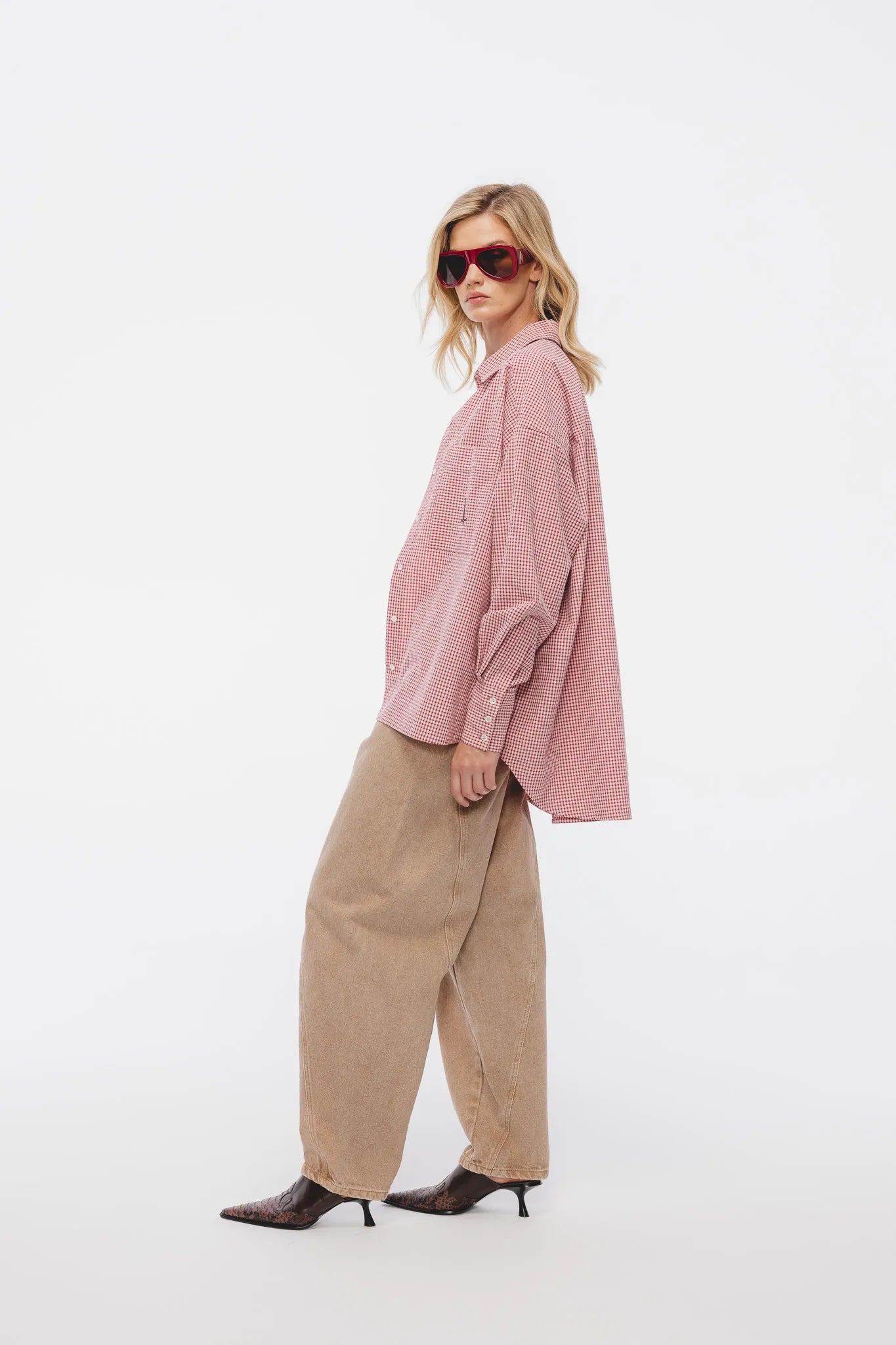 Koszula Aga Czerwono-Różowy