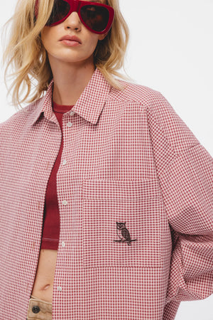 Koszula Aga Czerwono-Różowy