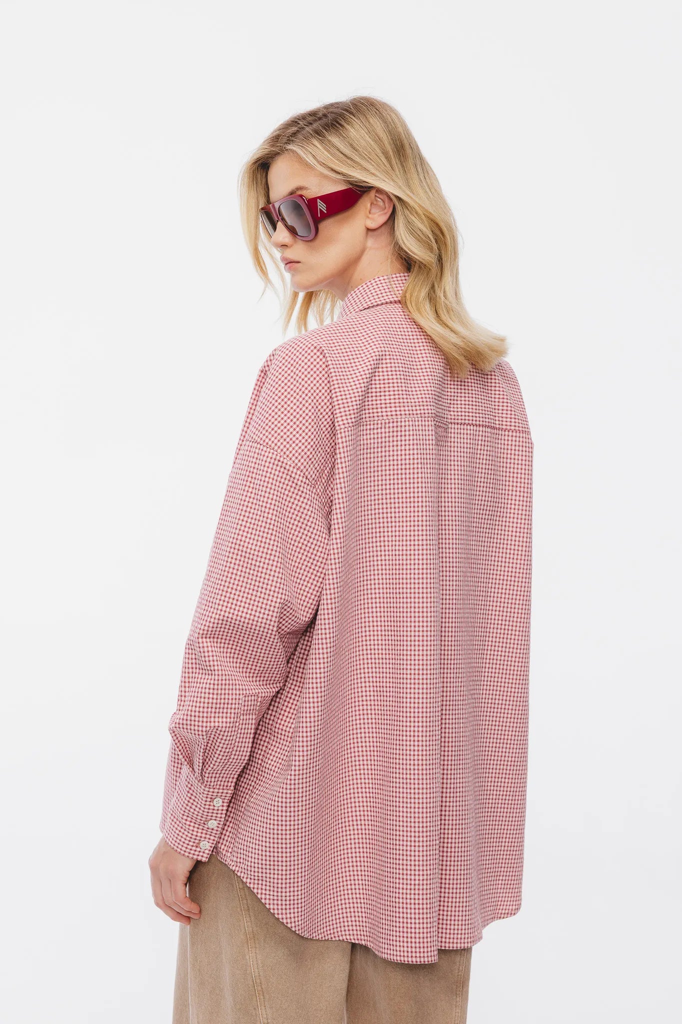 Koszula Aga Czerwono-Różowy