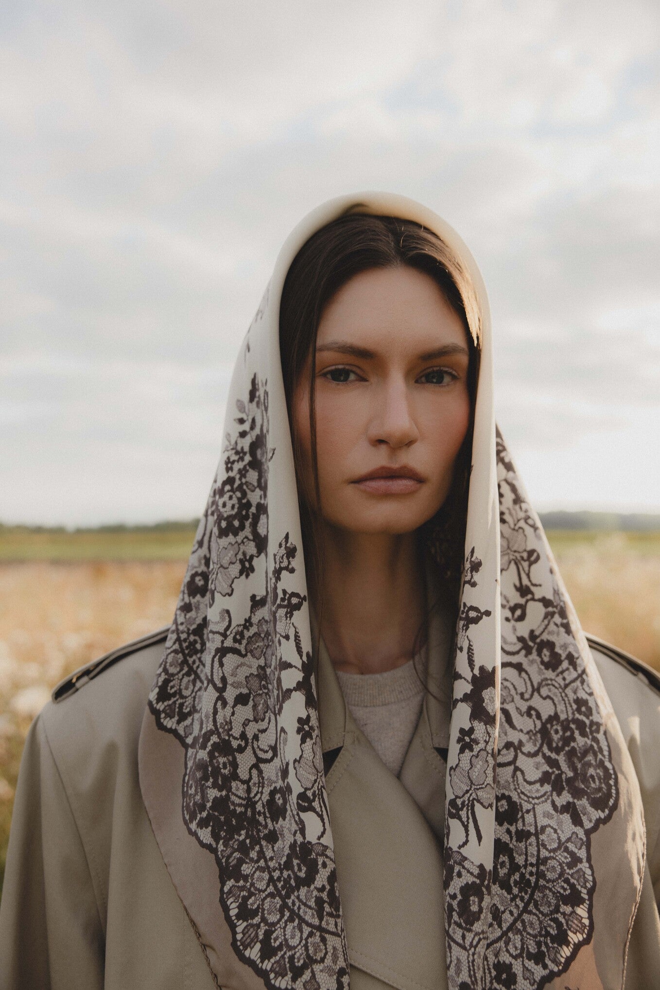 Apaszka Olinka Beżowy