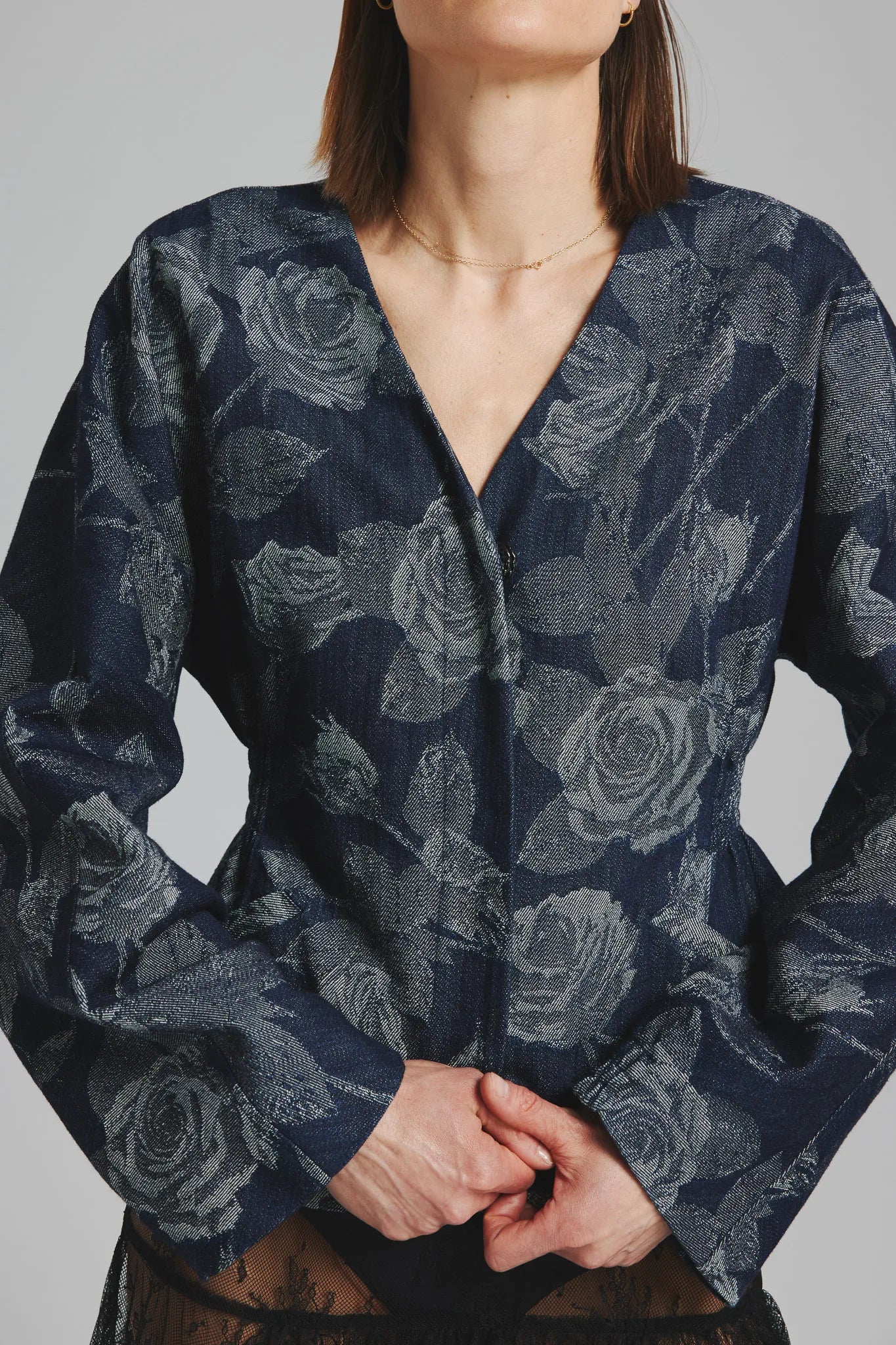 Marynarka Dobromira Ciemny Granatowy