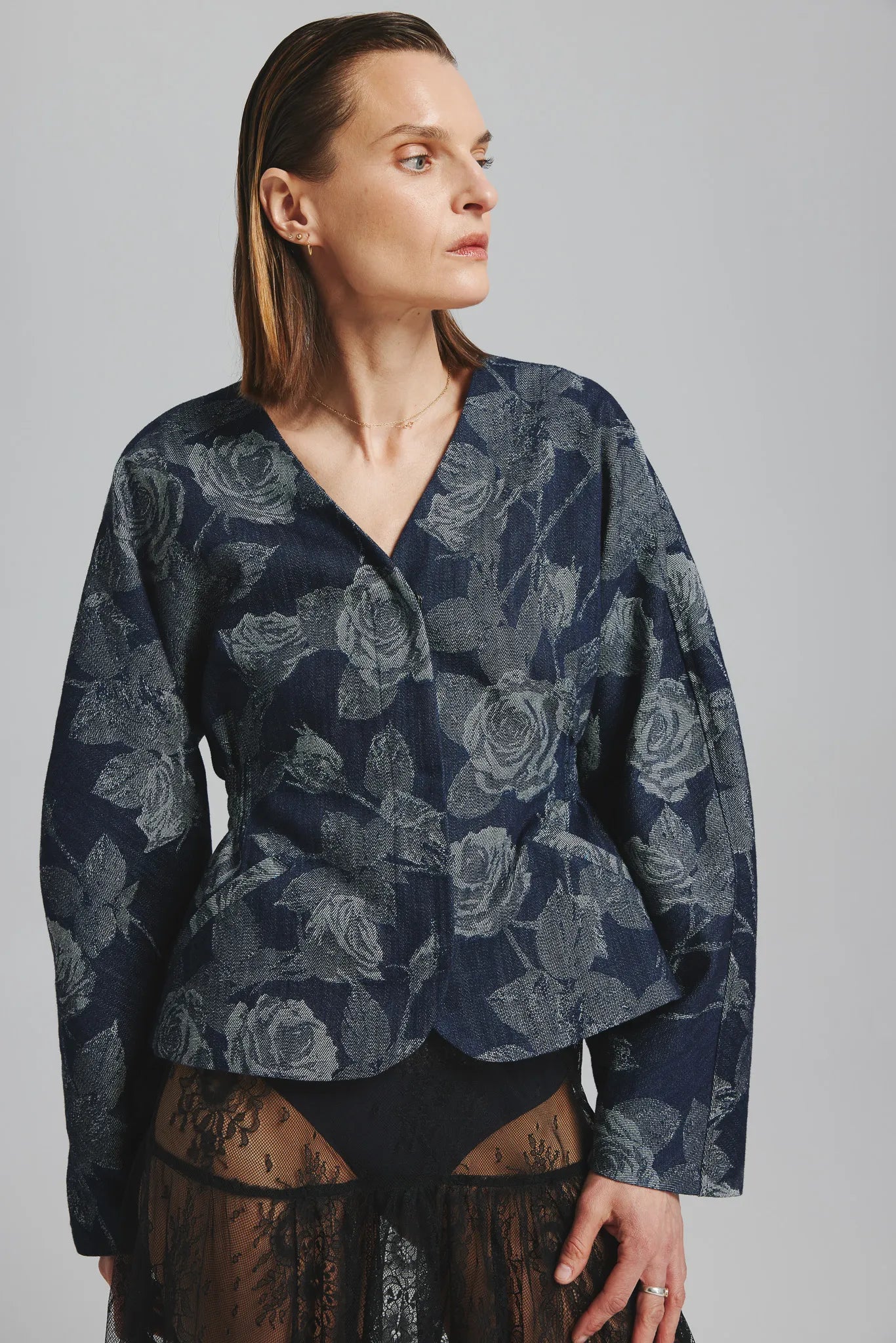 Marynarka Dobromira Ciemny Granatowy