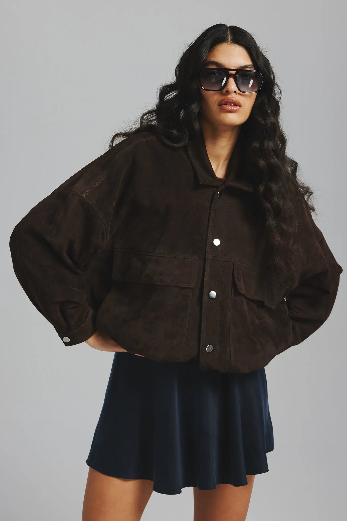 Spódniczka Lora Ciemny Grafit